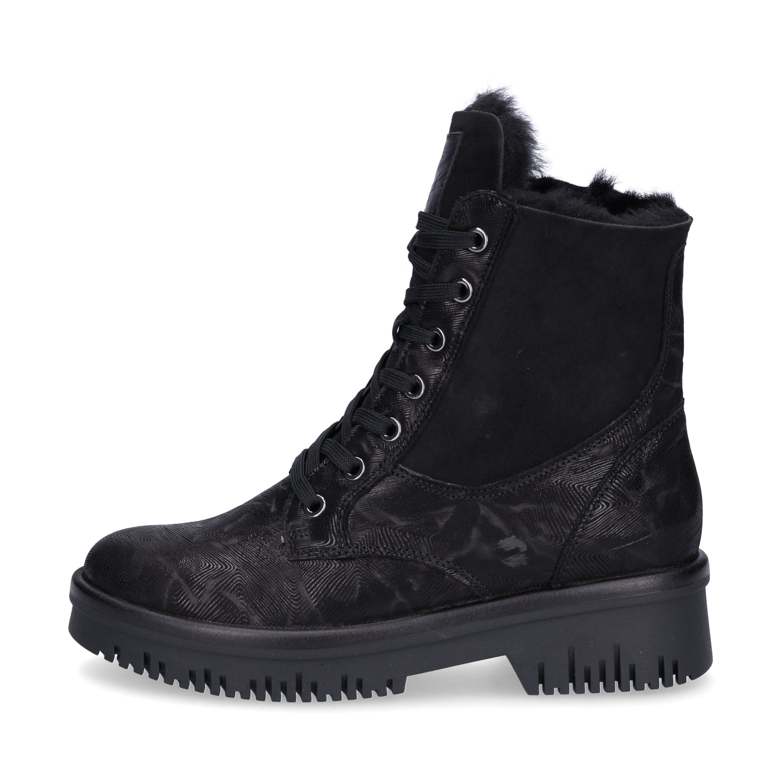 Waldläufer Damen Stiefelette Alea schwarz