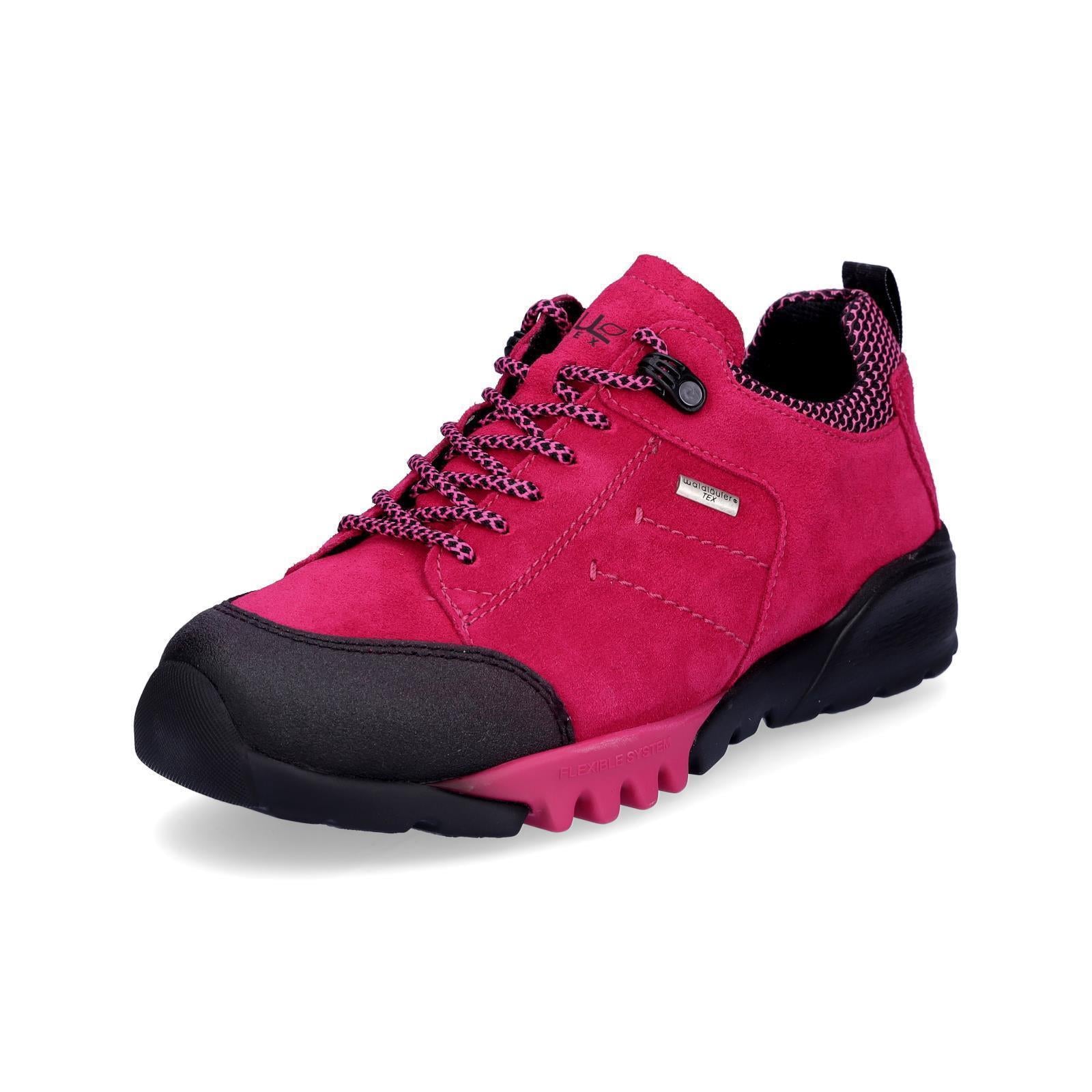 Waldläufer Damen Leder Schnürschuh Amiata pink