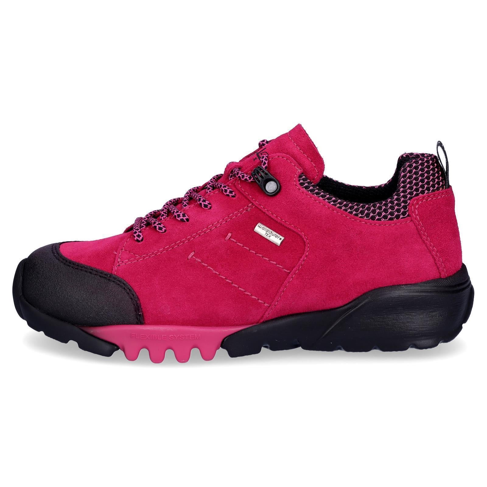 Waldläufer Damen Leder Schnürschuh Amiata pink