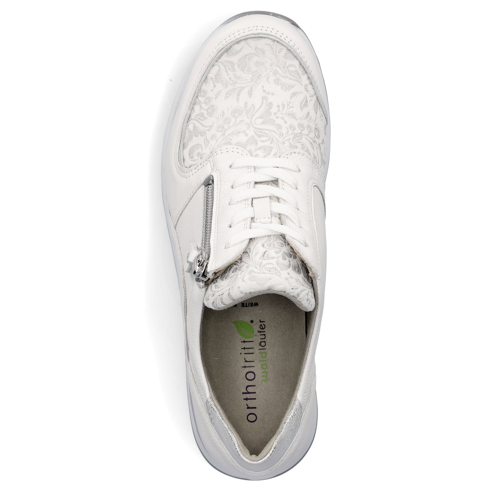 Waldläufer women's sneakers white silver