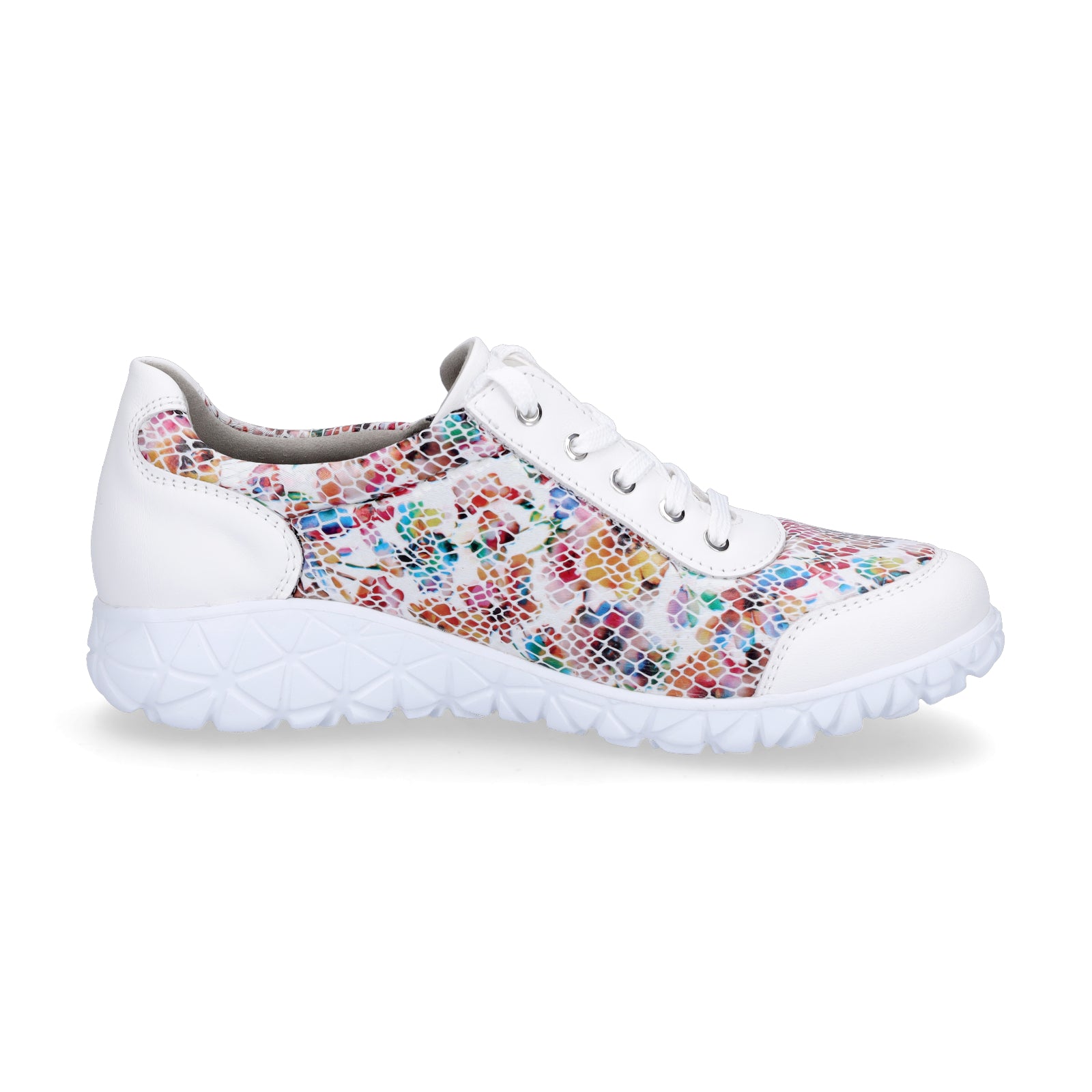 Waldläufer women's lace-up shoe Havy white multi