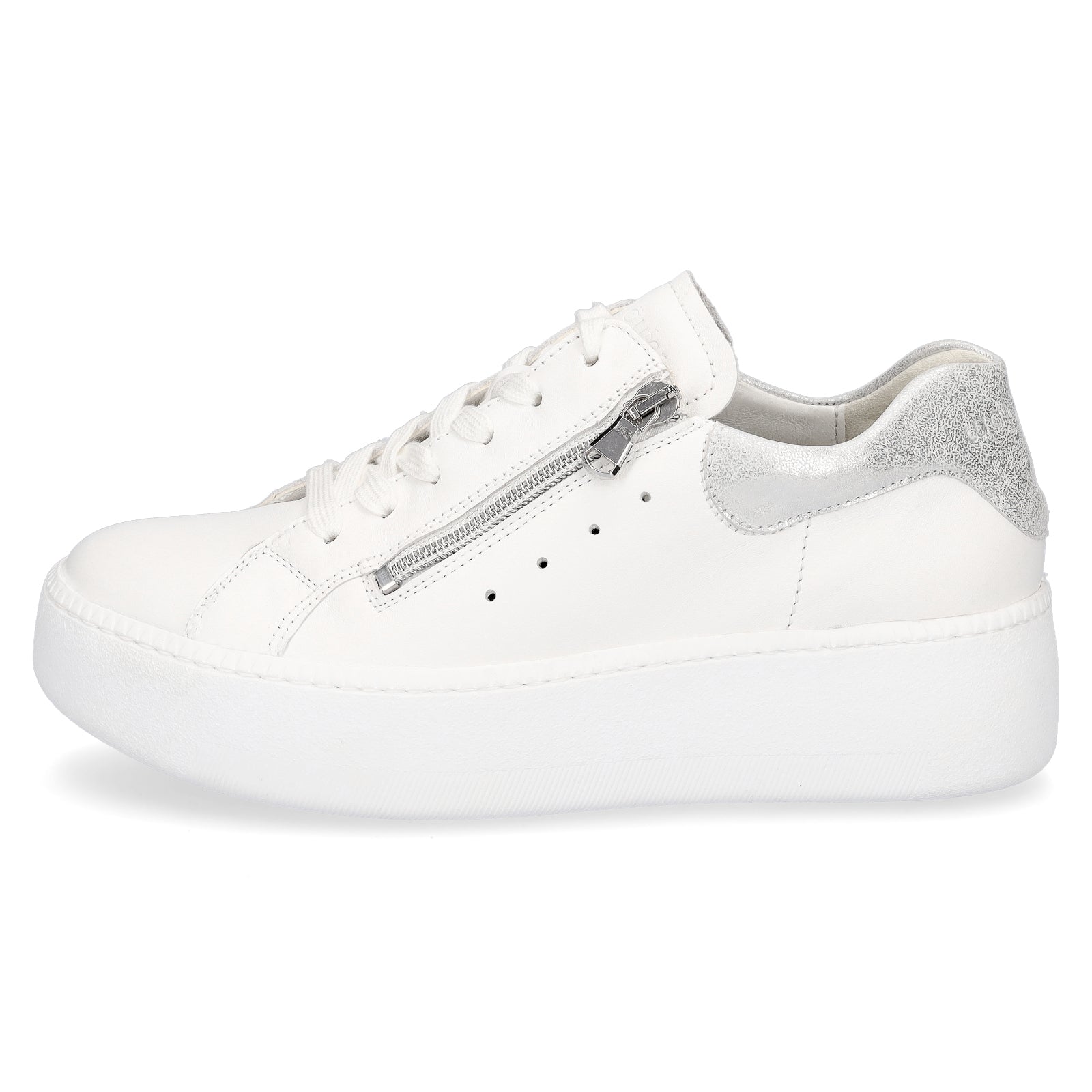 Waldläufer Damen Plateau Sneaker Nicky weiß