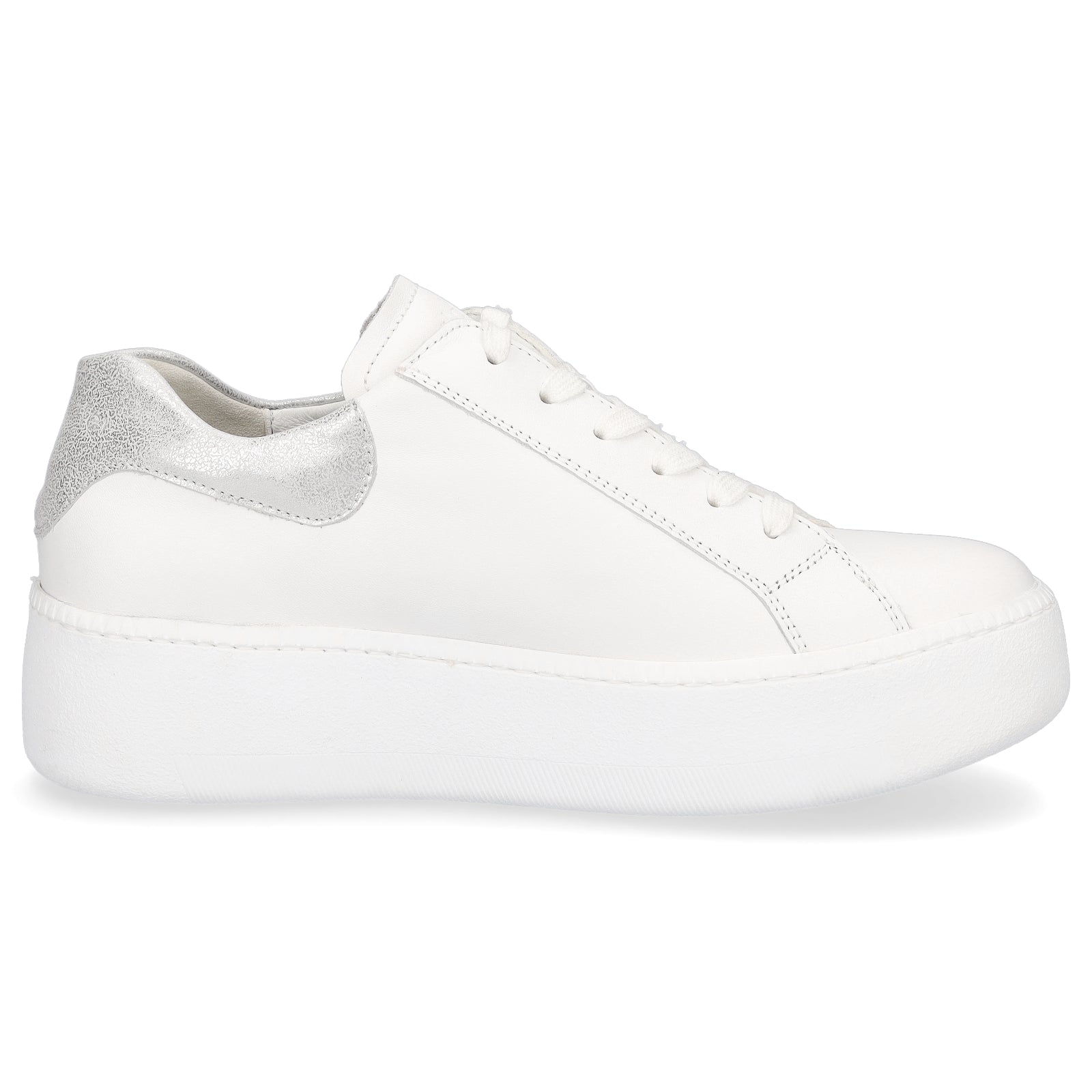Waldläufer Damen Plateau Sneaker Nicky weiß