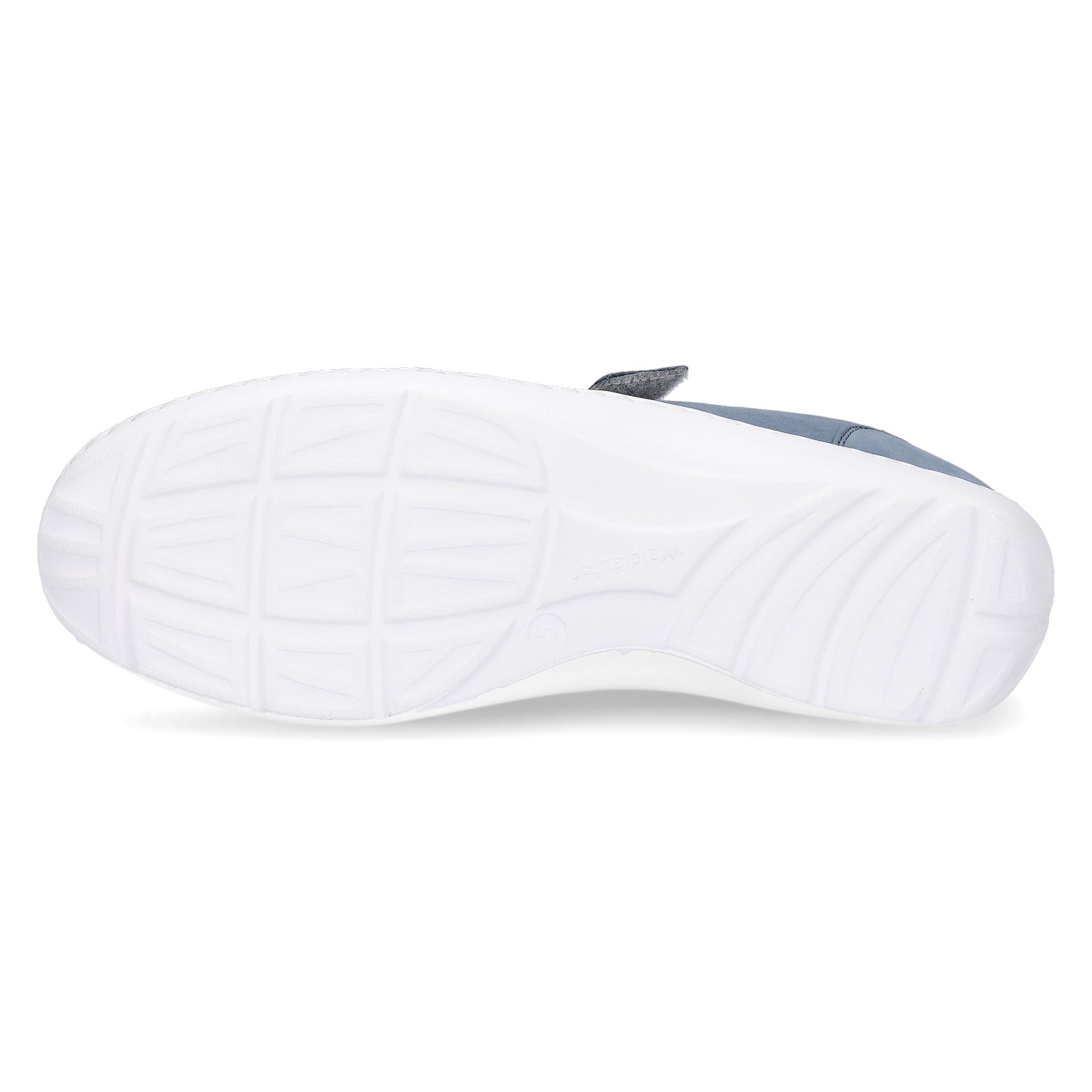 Waldläufer women's leather velcro shoe denim blue