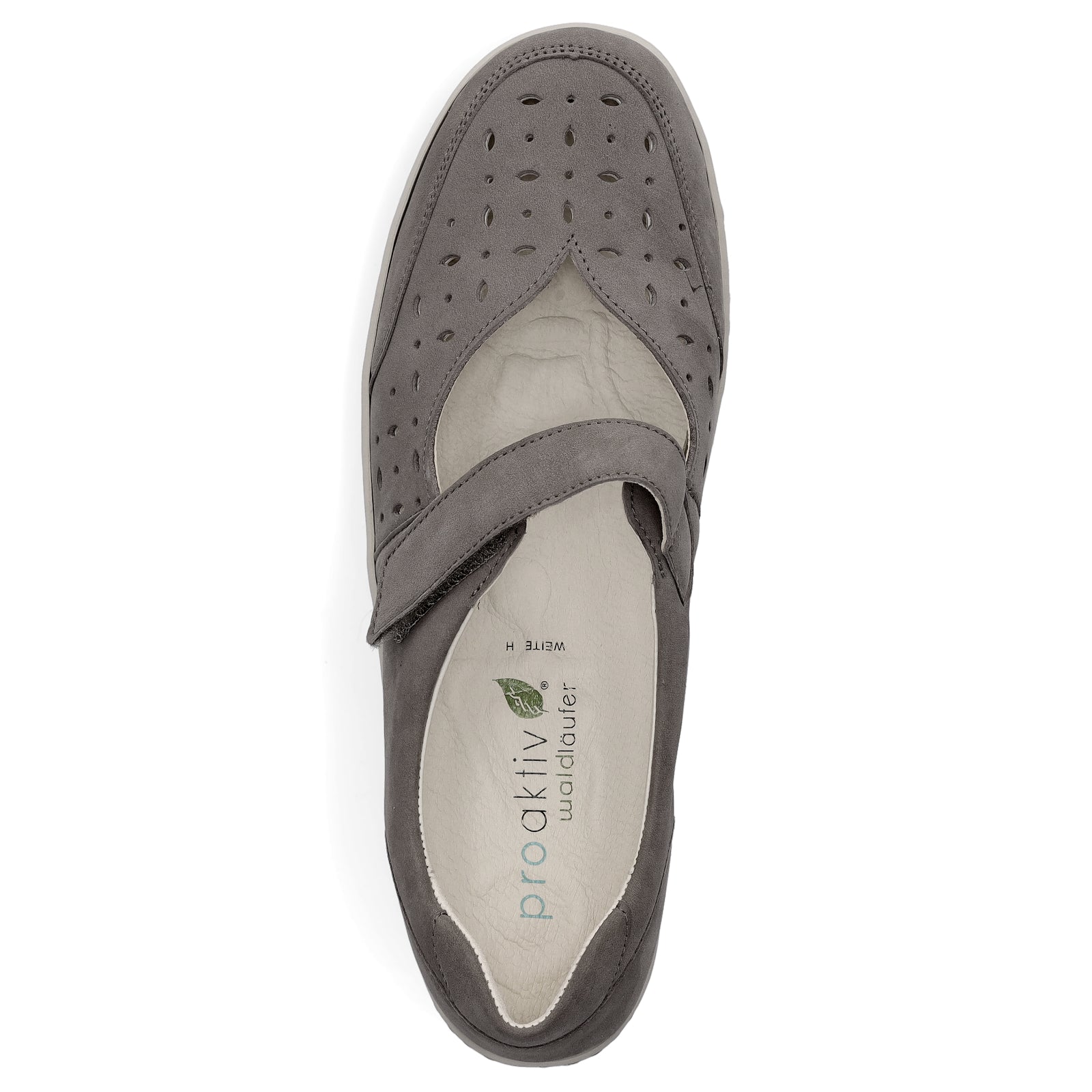 Waldläufer women's leather velcro shoe taupe
