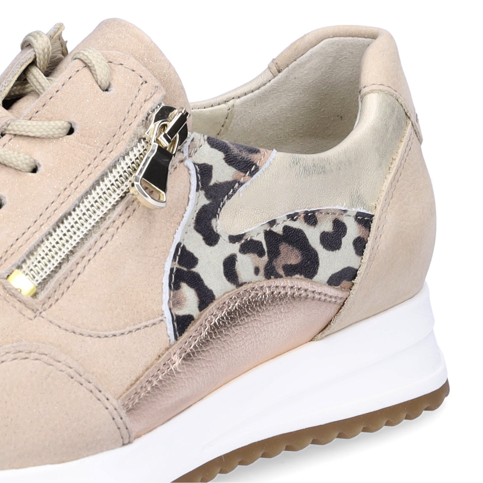 Waldläufer women's sneakers Vicky beige leopard