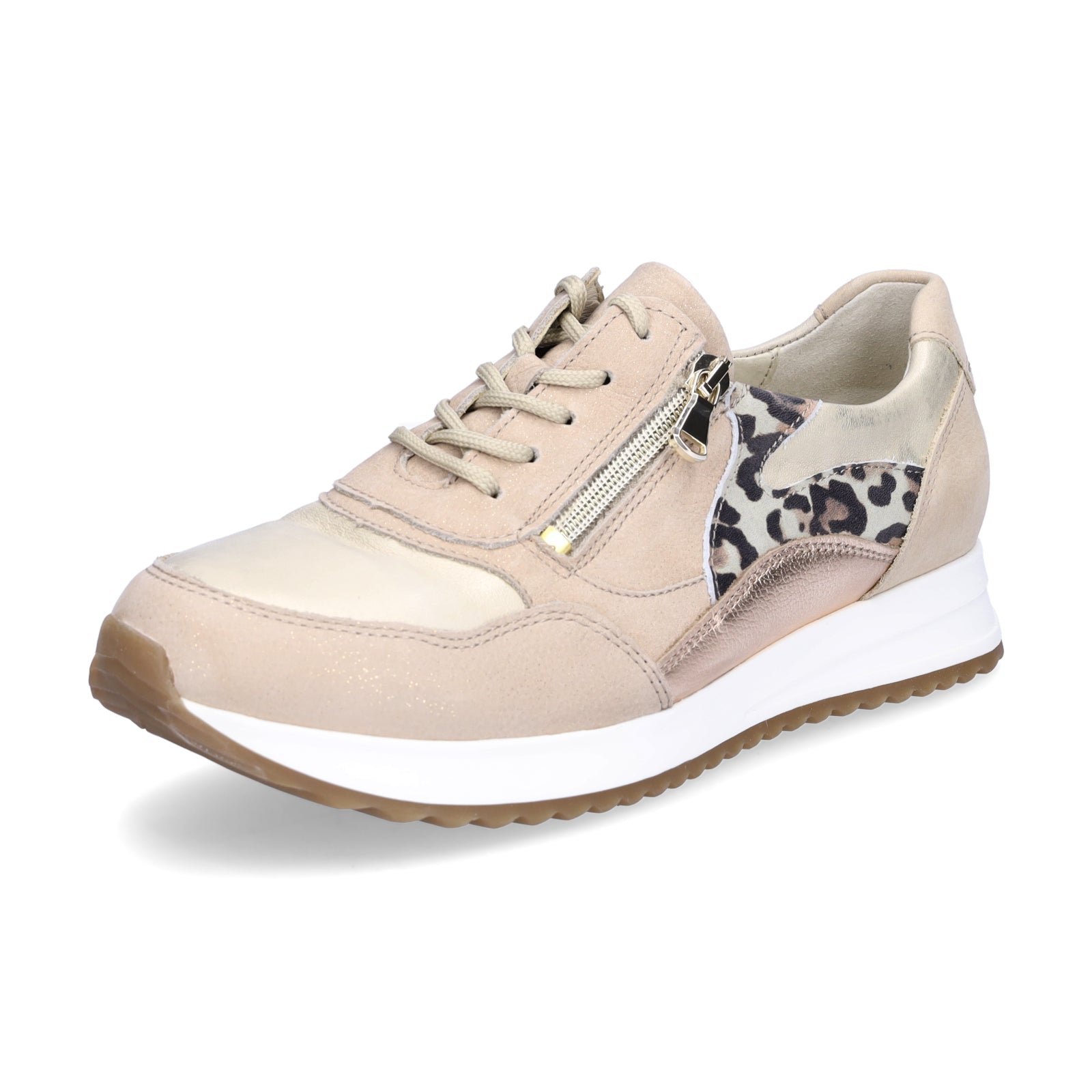 Waldläufer Damen Sneaker Vicky beige leo
