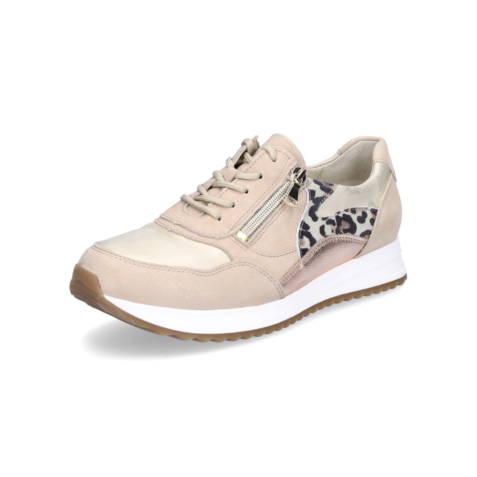Waldläufer Damen Sneaker Vicky beige leo