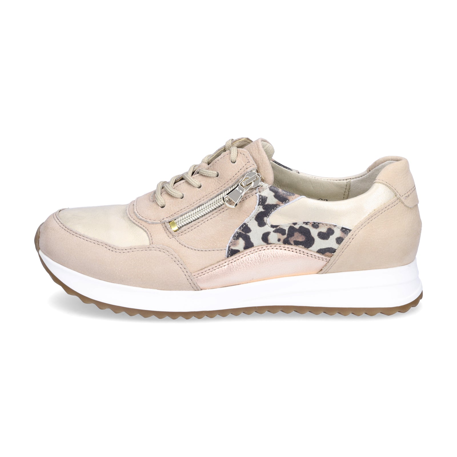 Waldläufer Damen Sneaker Vicky beige leo