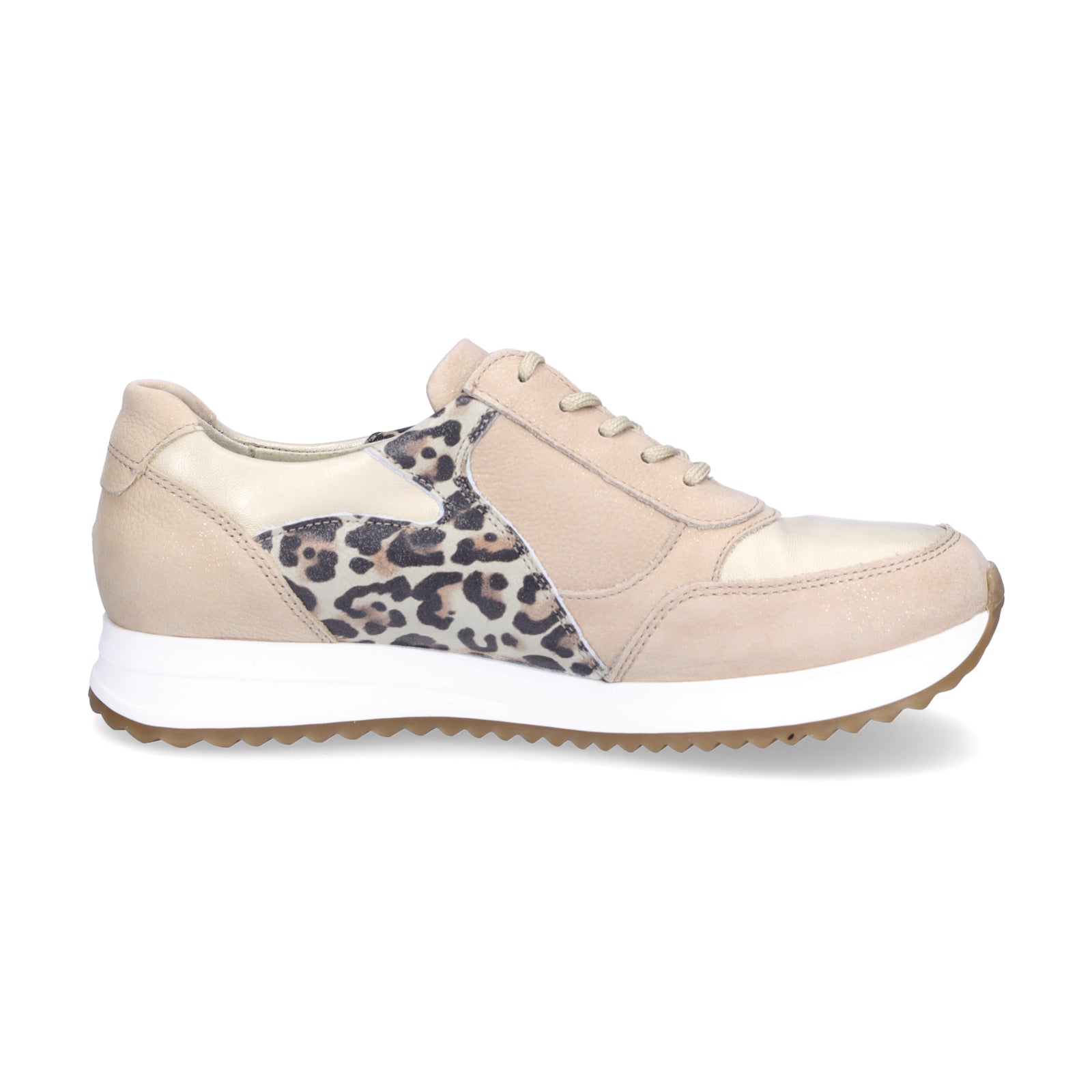 Waldläufer Damen Sneaker Vicky beige leo