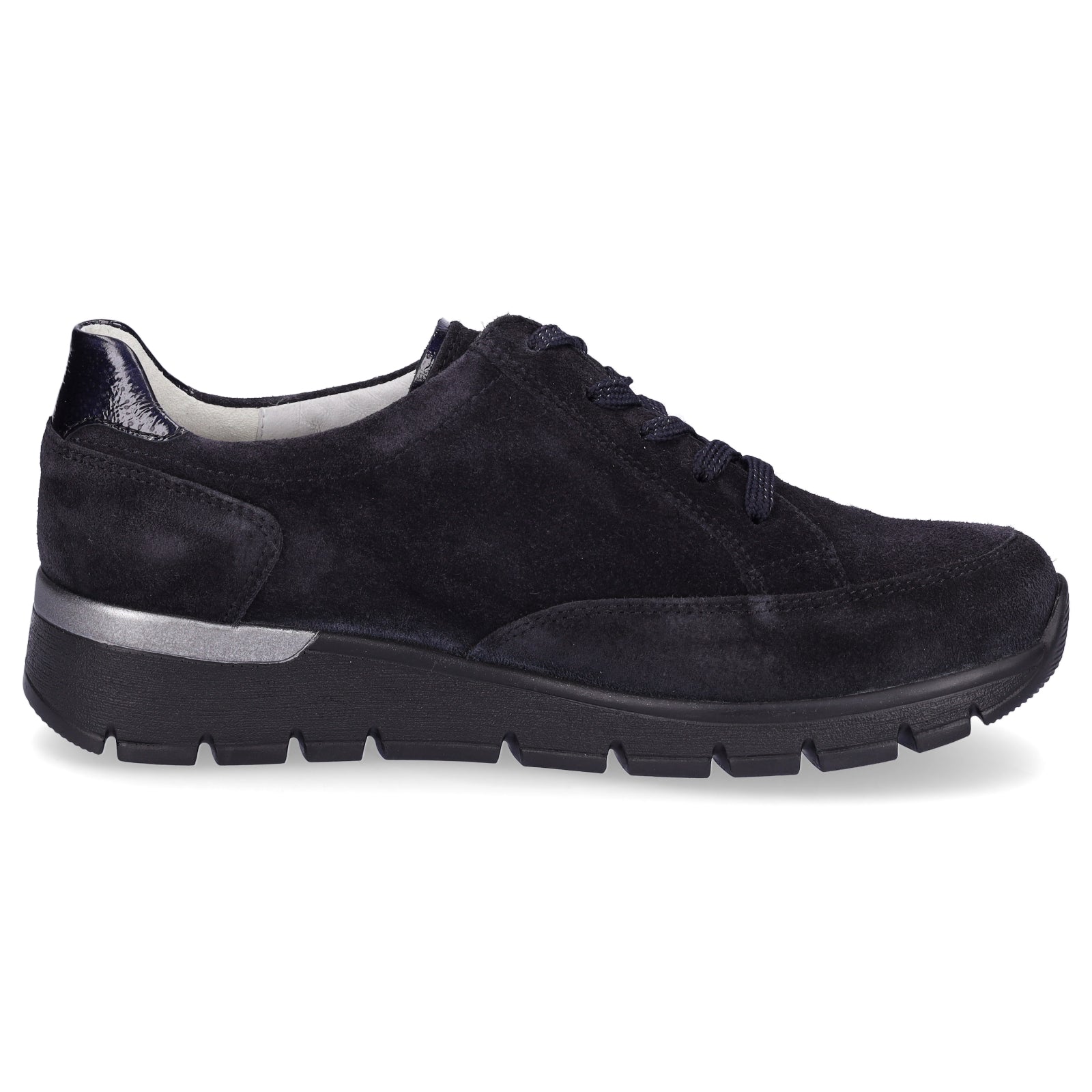 Waldläufer women's leather sneakers midnight blue