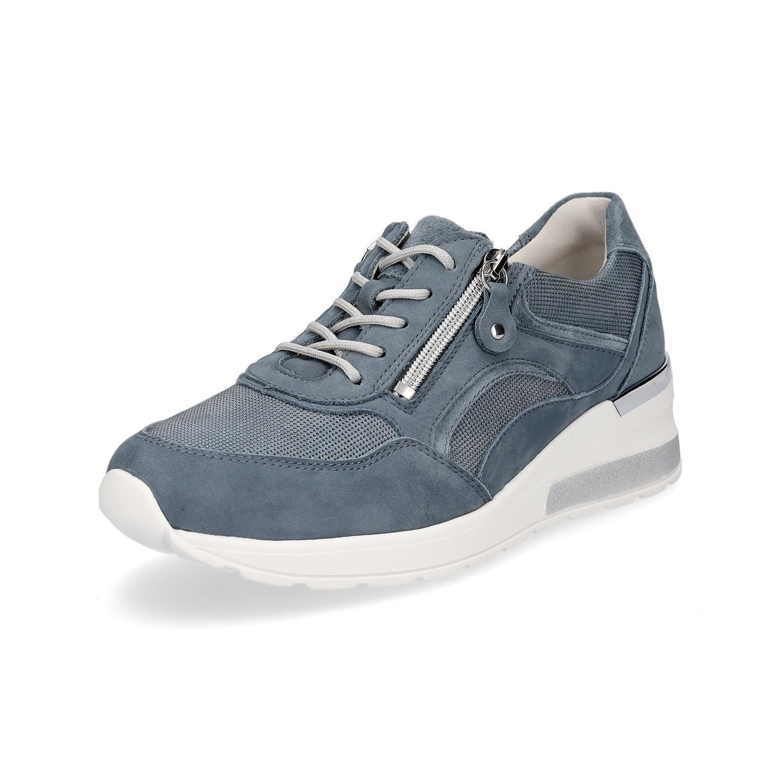 Waldläufer Damen Leder Sneaker jeans blau