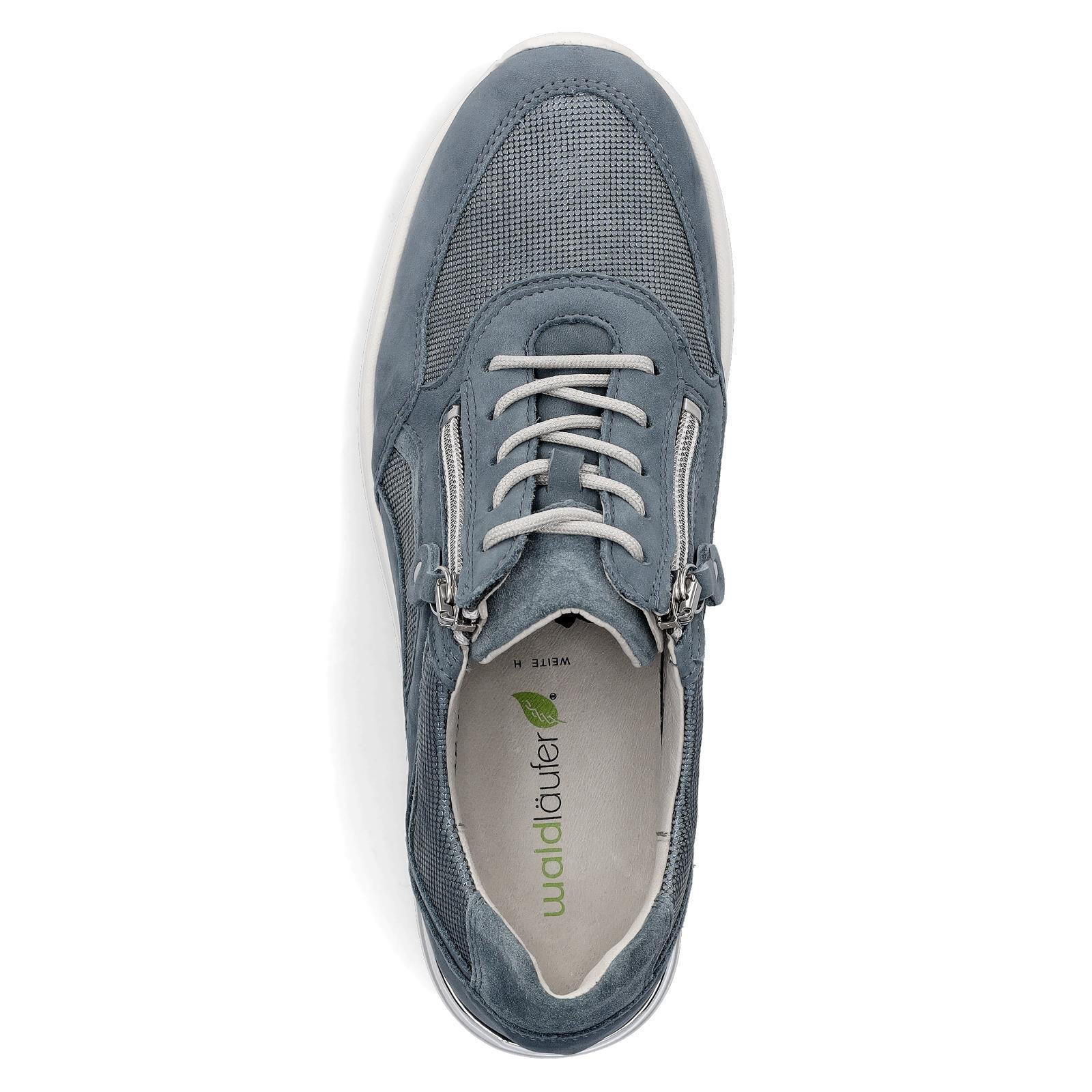 Waldläufer Damen Leder Sneaker jeans blau