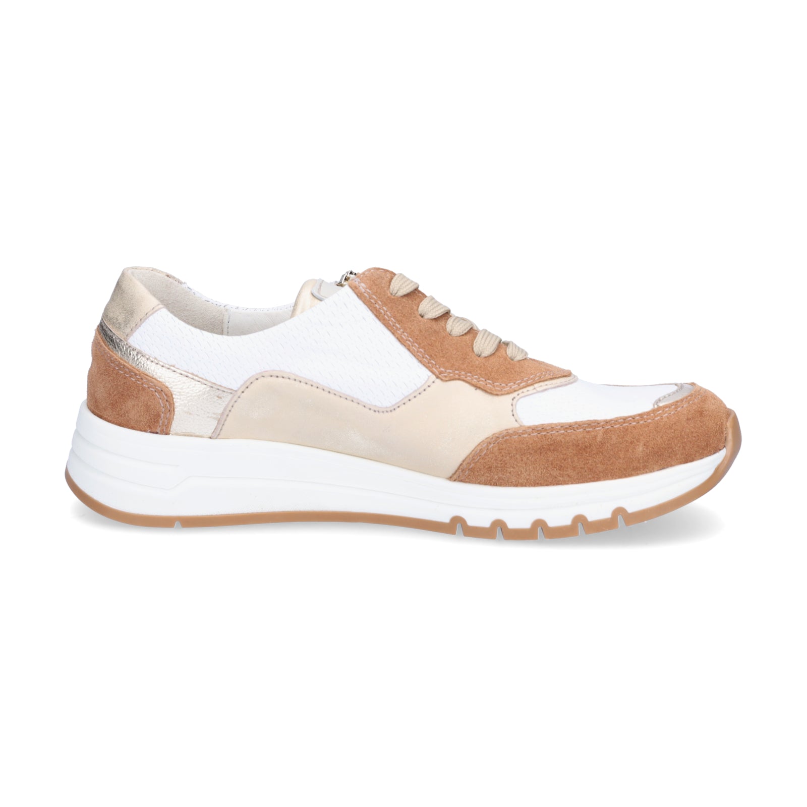 Waldläufer Women's Sneakers H-April Brown White