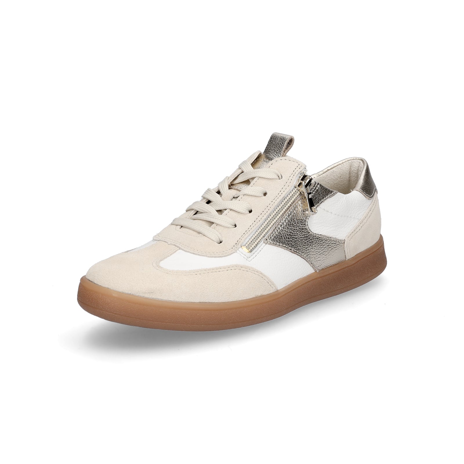 damenfahrrad amazon Waldläufer Damen Sneaker H-Daisy beige weiß 704005-300-213