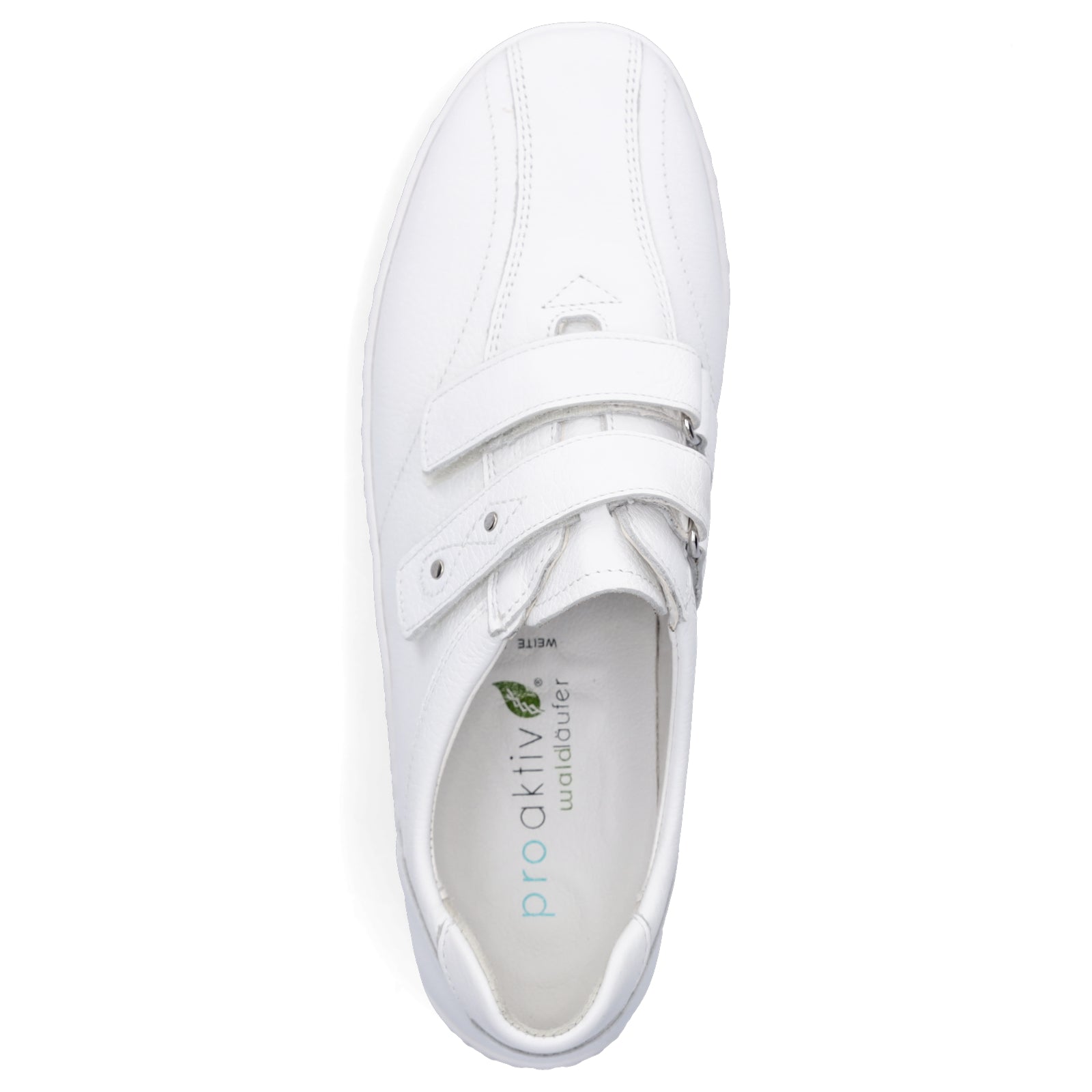 Waldläufer women's leather velcro shoe Henni white
