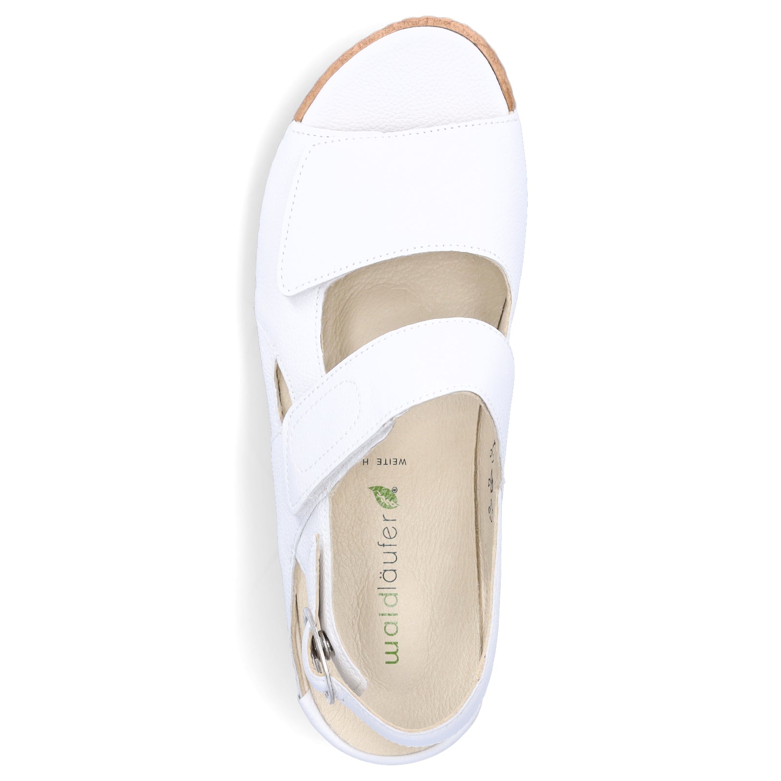 Waldläufer women's leather sandals white