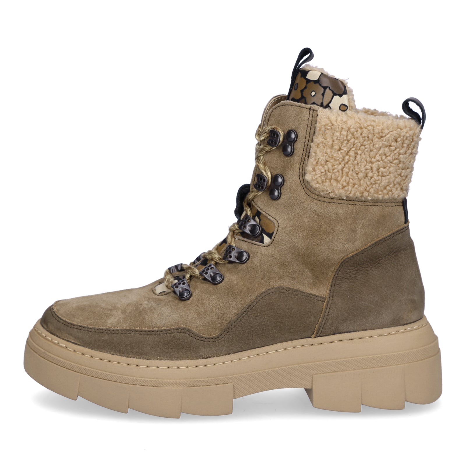 Waldläufer Damen Schnürboot Saiga taupe