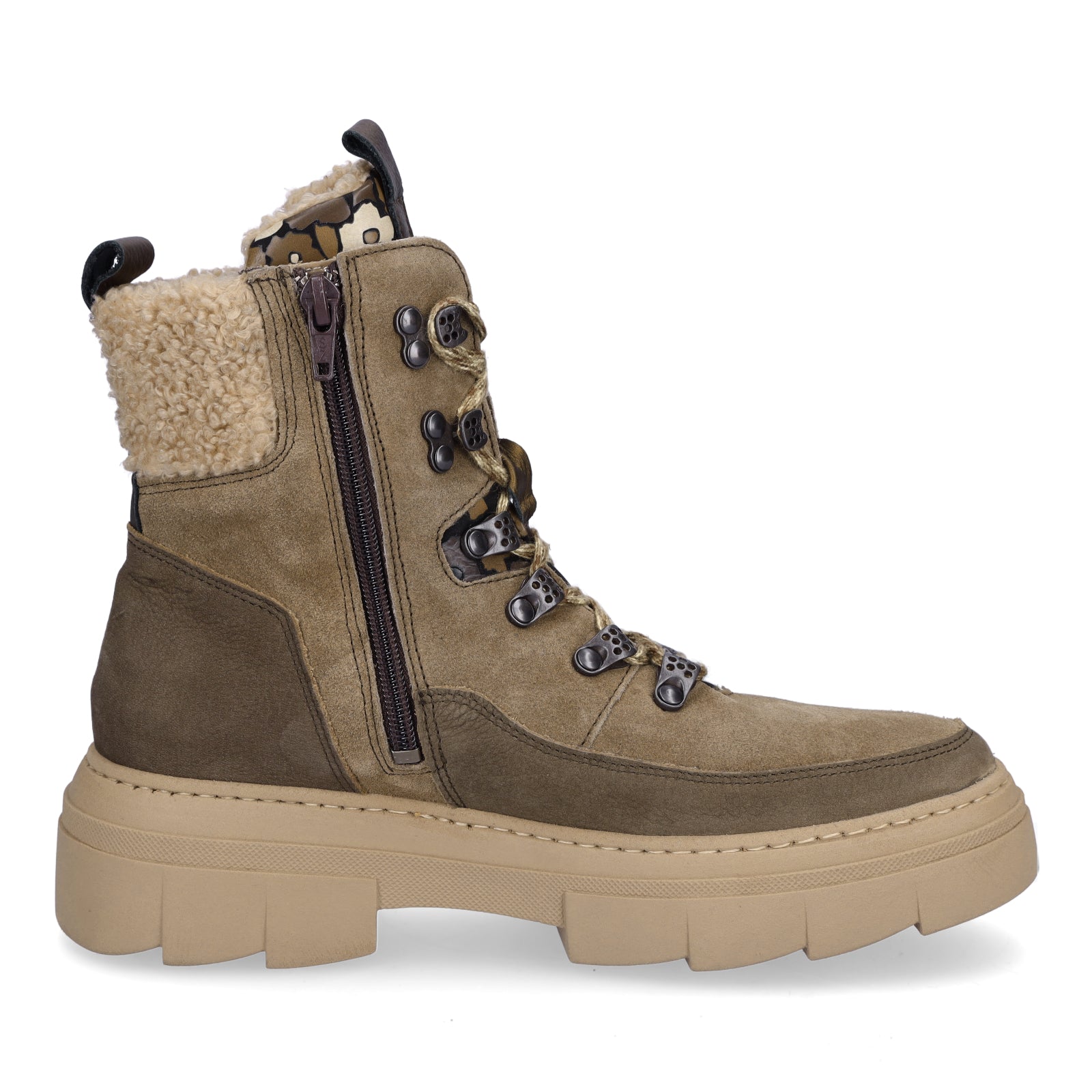 Waldläufer Damen Schnürboot Saiga taupe