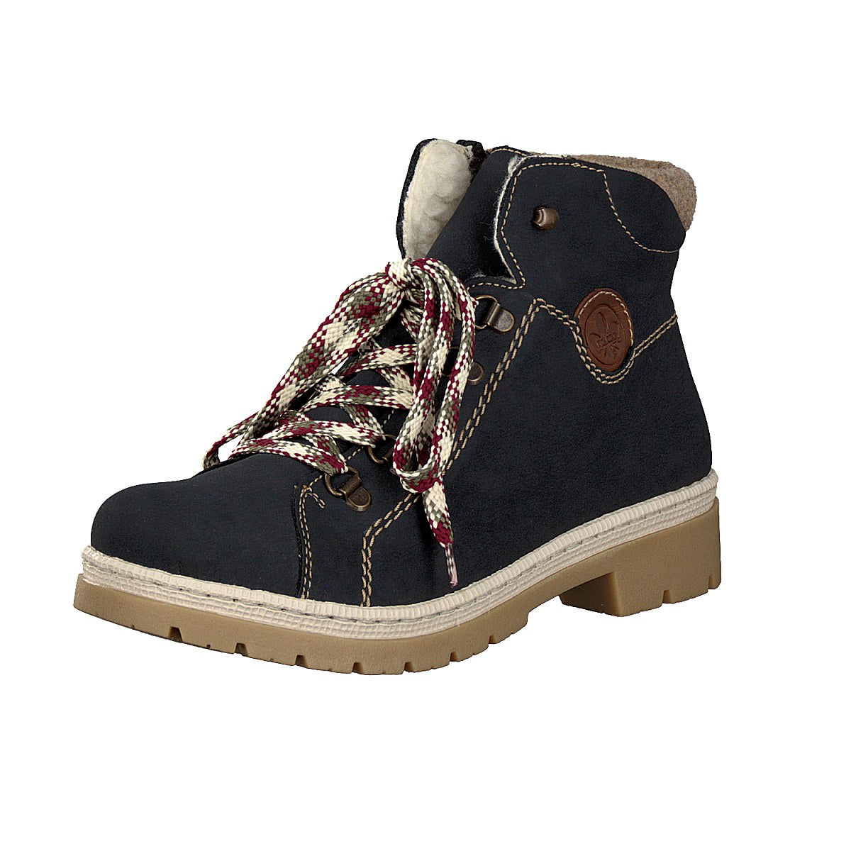 Rieker women's lace-up boot blue