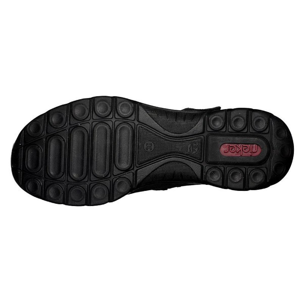 Rieker Damen Schnürschuh grau