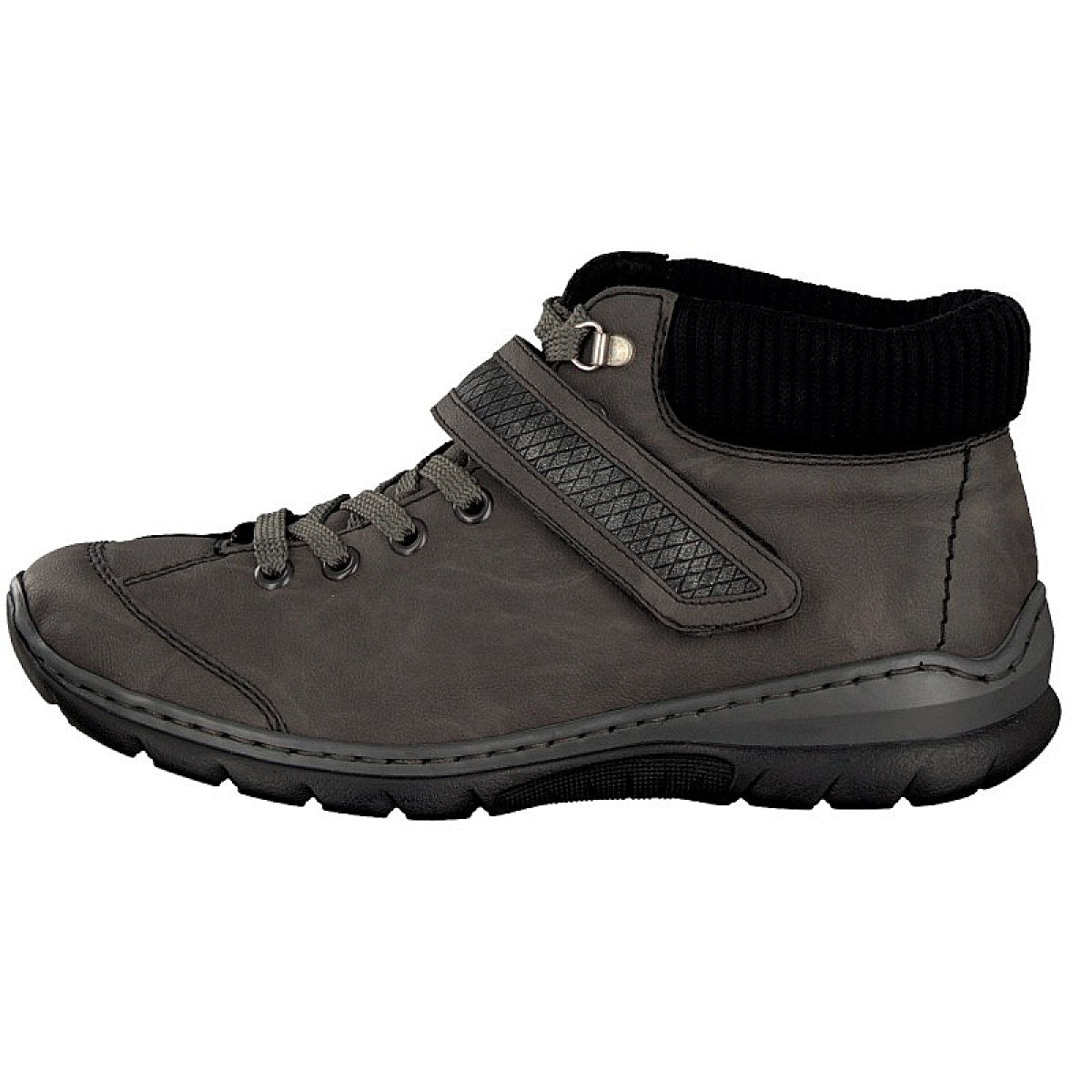 Rieker Damen Schnürschuh grau