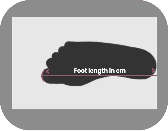 Script 3: Measure foot length with a ruler.