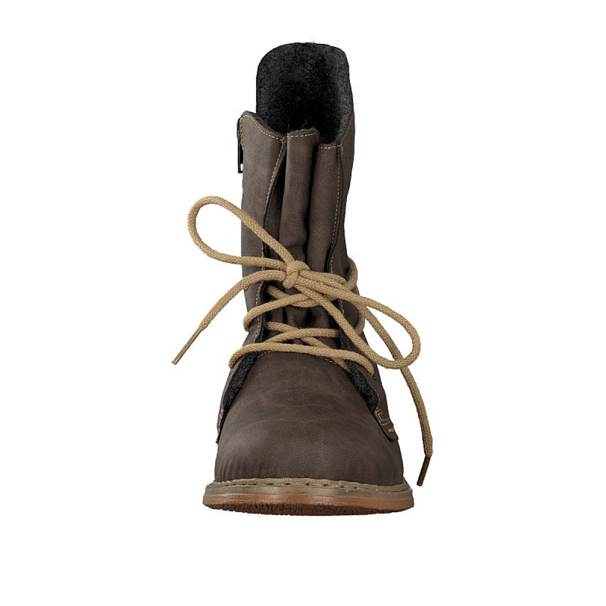 Rieker women's lace-up boot gray