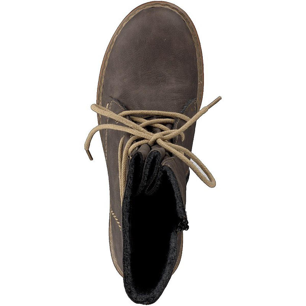 Rieker women's lace-up boot gray