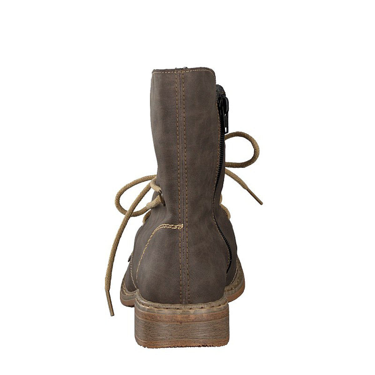 Rieker women's lace-up boot gray