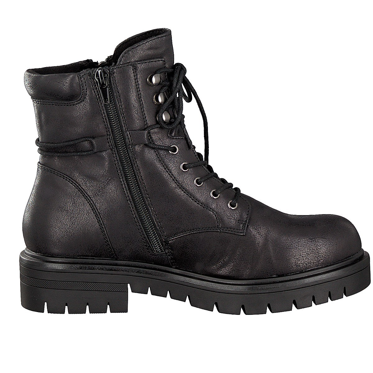 Rieker women's lace-up boot black