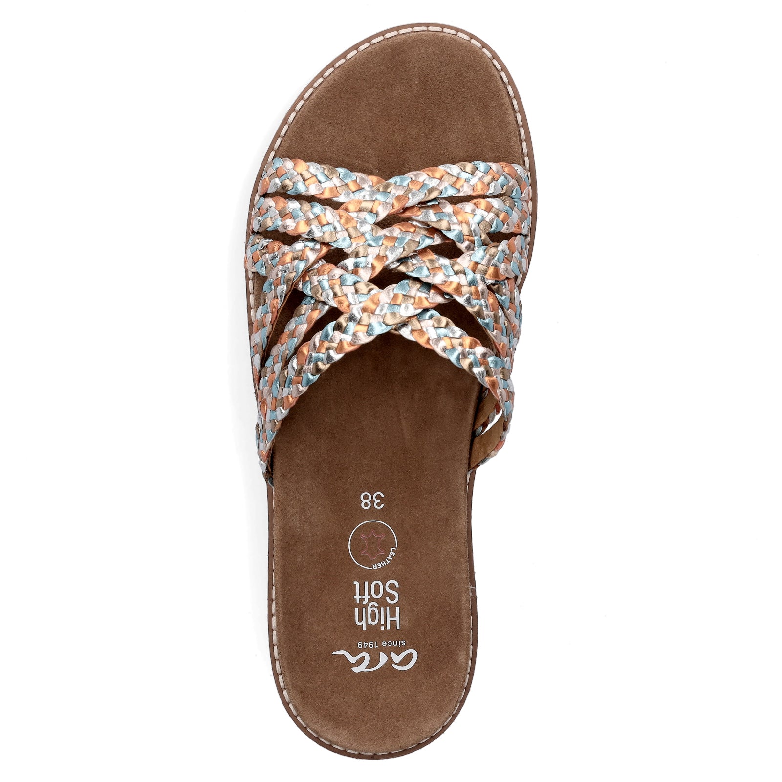 Ara women's mules metallic multi