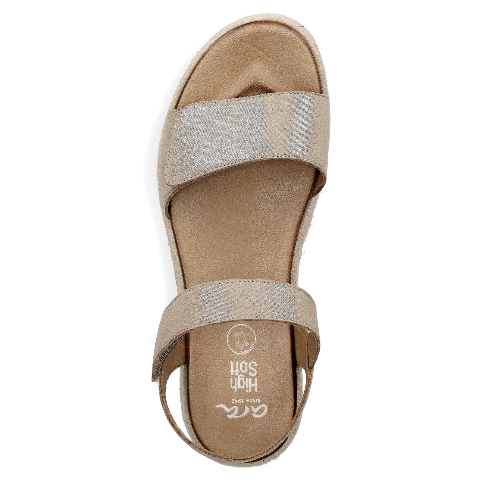 Ara Damen Sandale sand glitzer