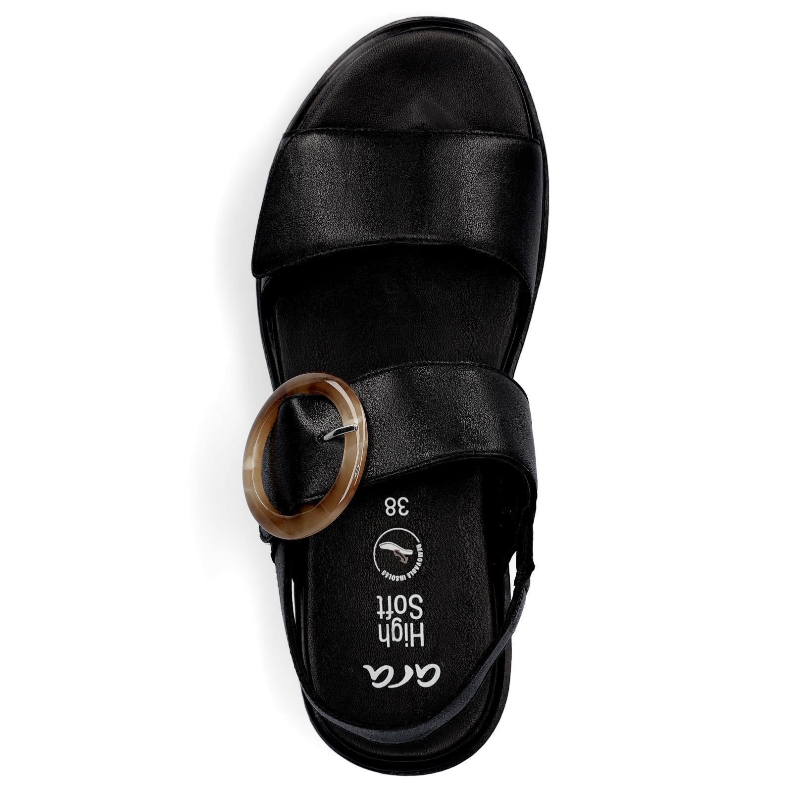 Ara Damen Sandale schwarz