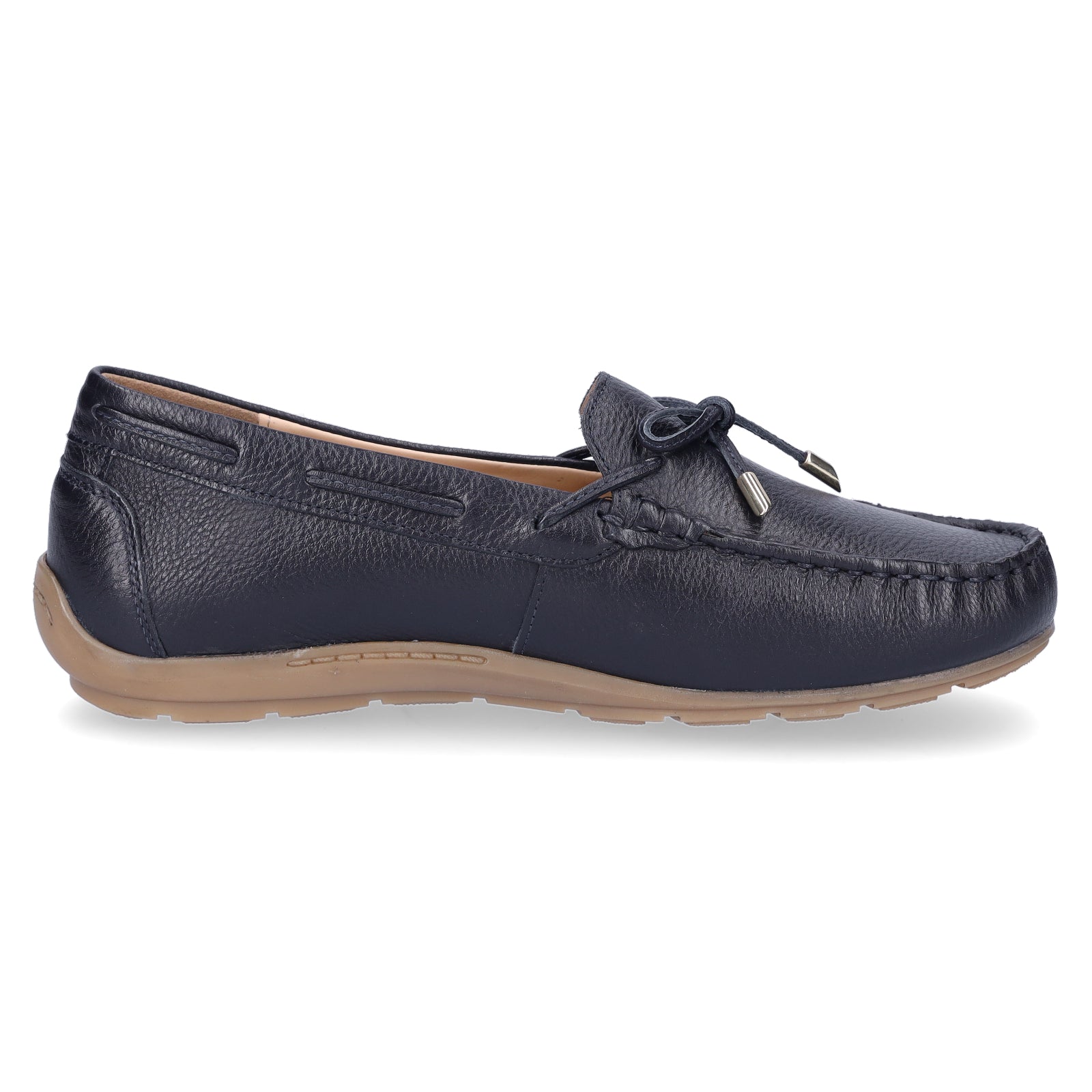 Ara Damen Leder Mokassin blau