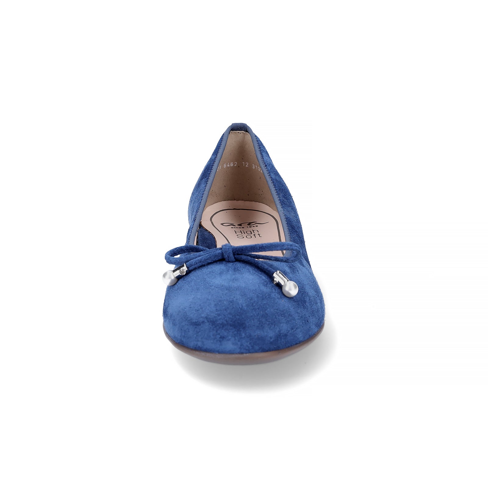 Ara Damen Leder Ballerina cobalt blau