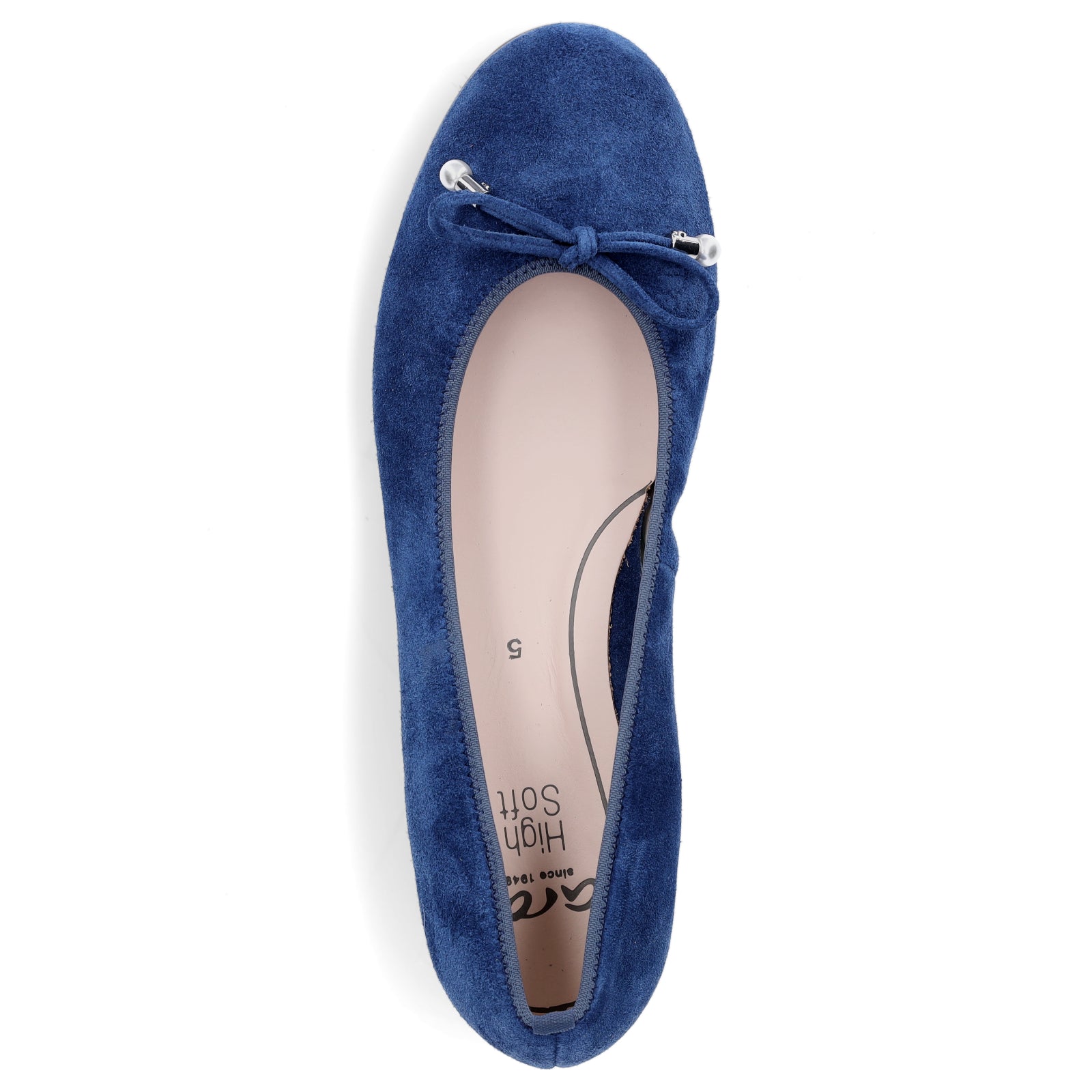 Ara Damen Leder Ballerina cobalt blau