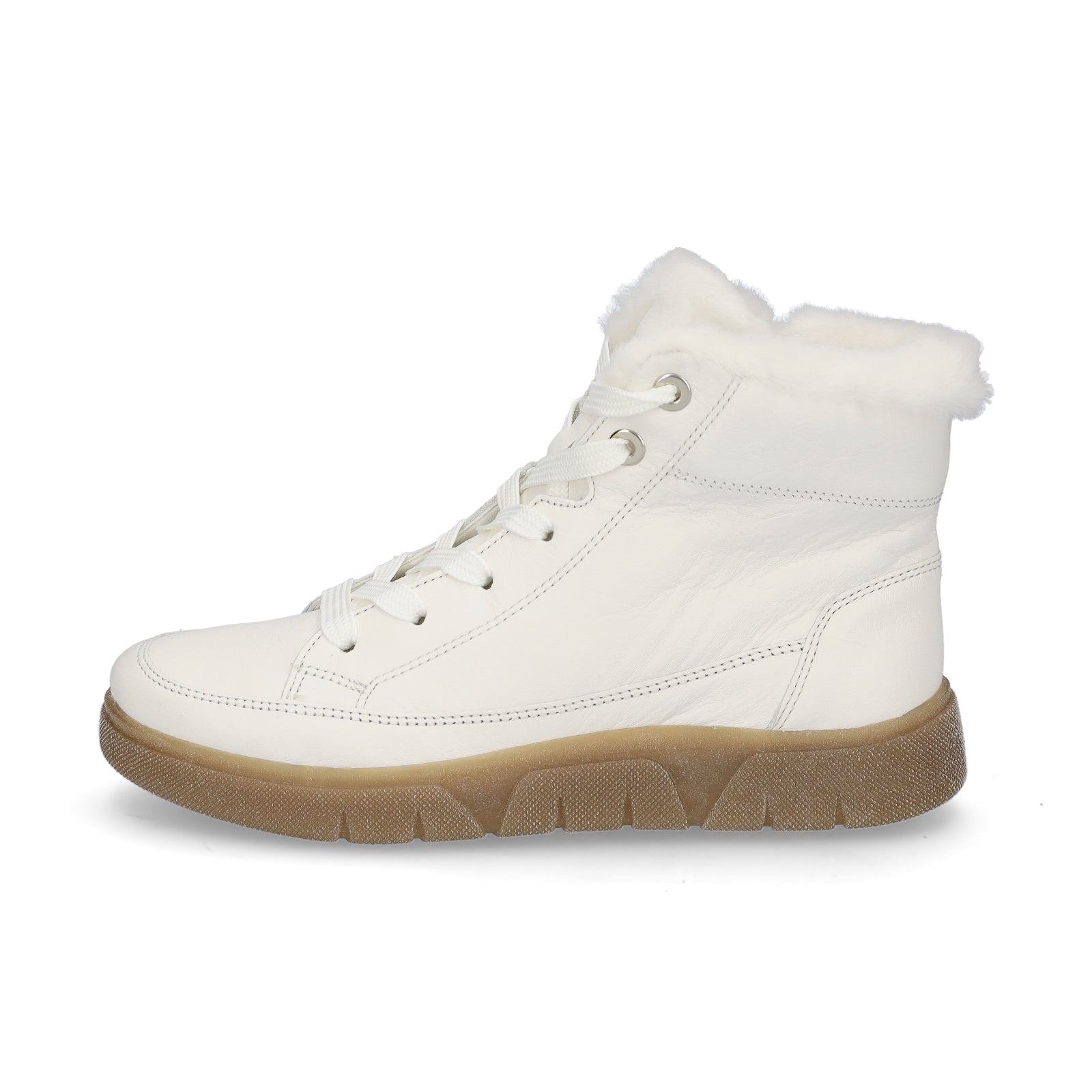 Ara Damen High-Top Sneaker creme weiß