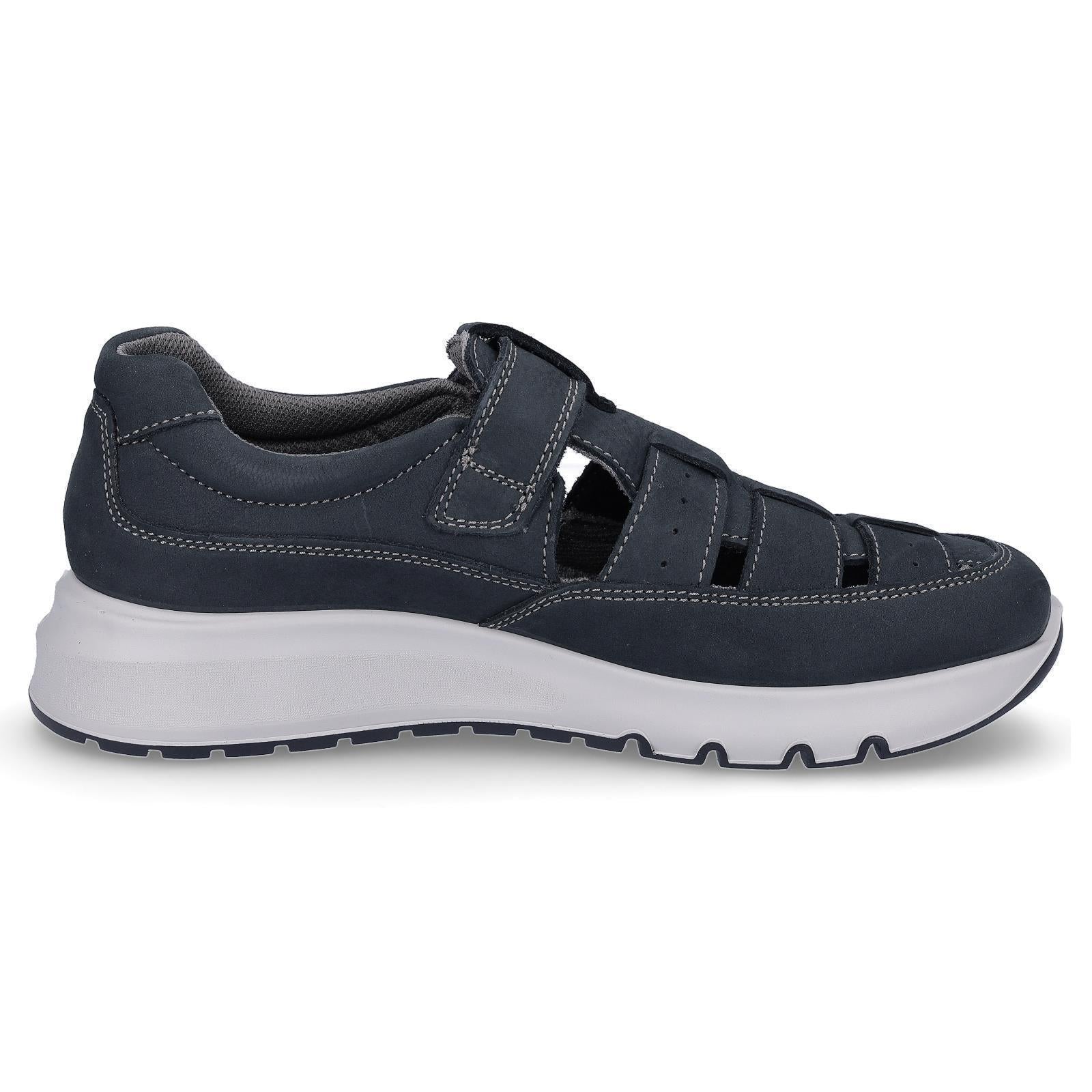 Ara men's leather slippers blue