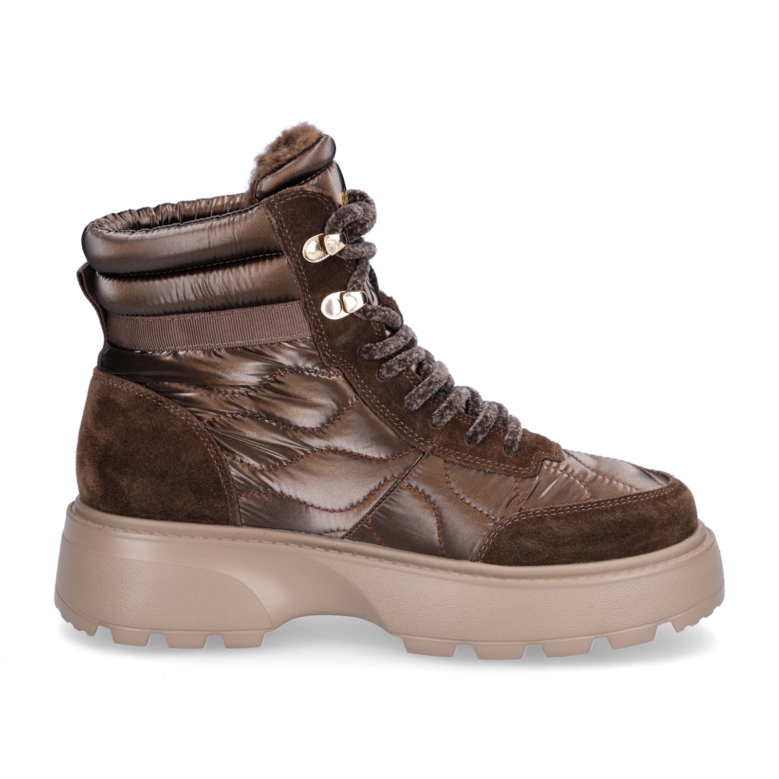 Blauer Damen Schnürboot Blanca dunkelbraun