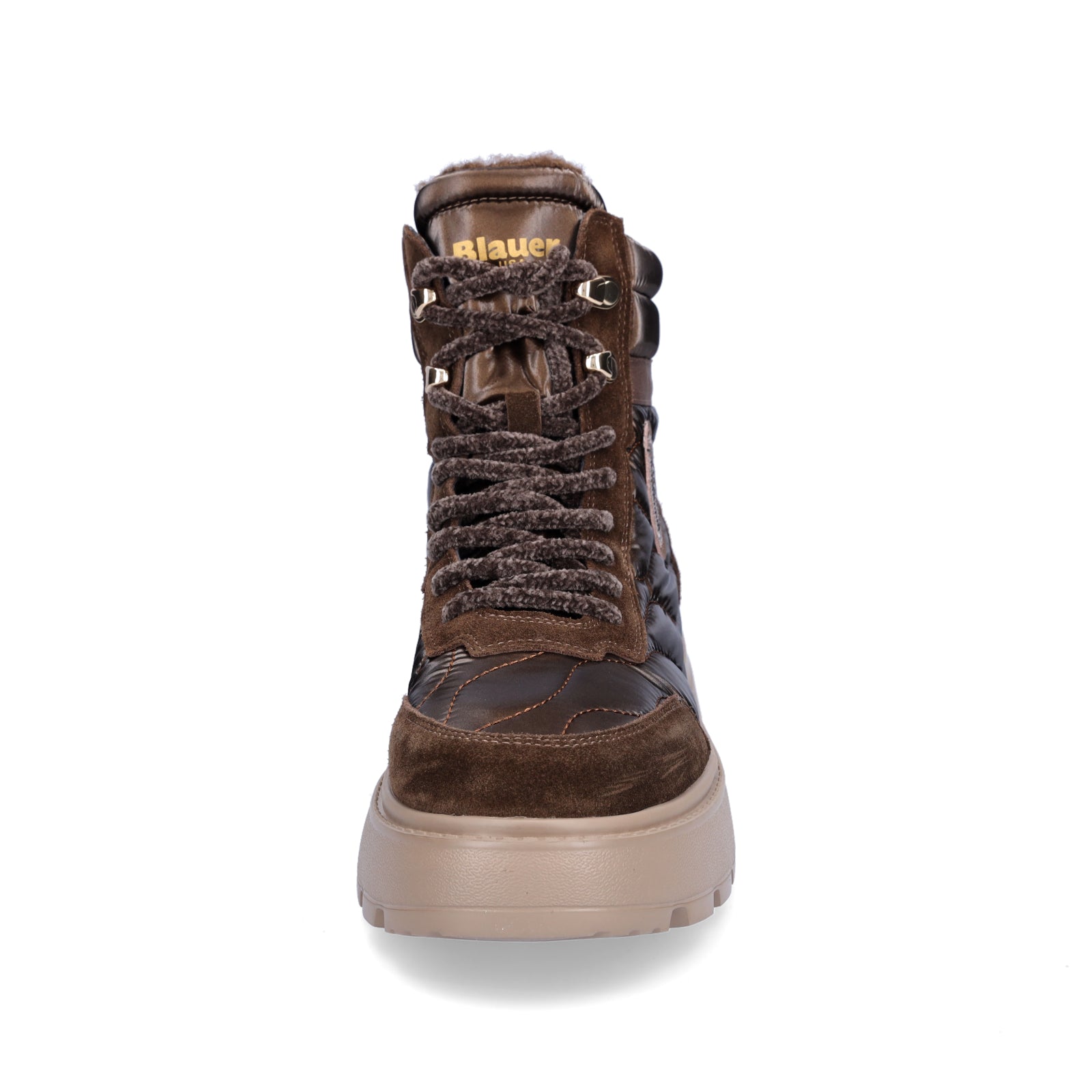 Blauer Damen Schnürboot Blanca dunkelbraun