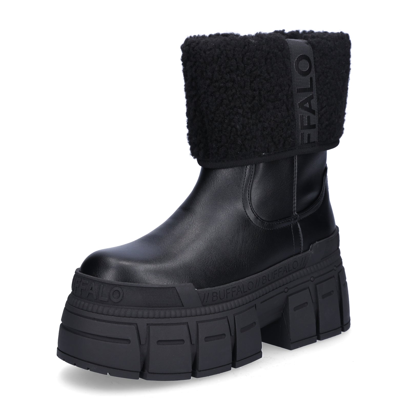 Buffalo Damen Boot Gospher Fold schwarz