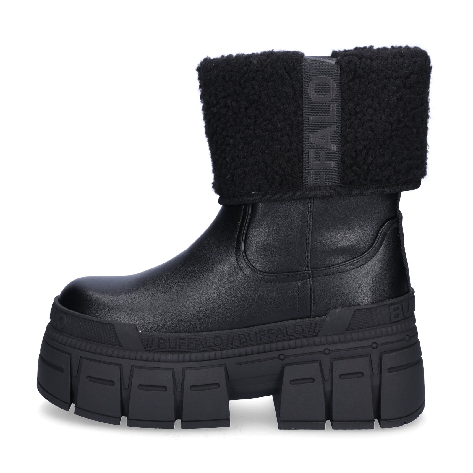 Buffalo Damen Boot Gospher Fold schwarz