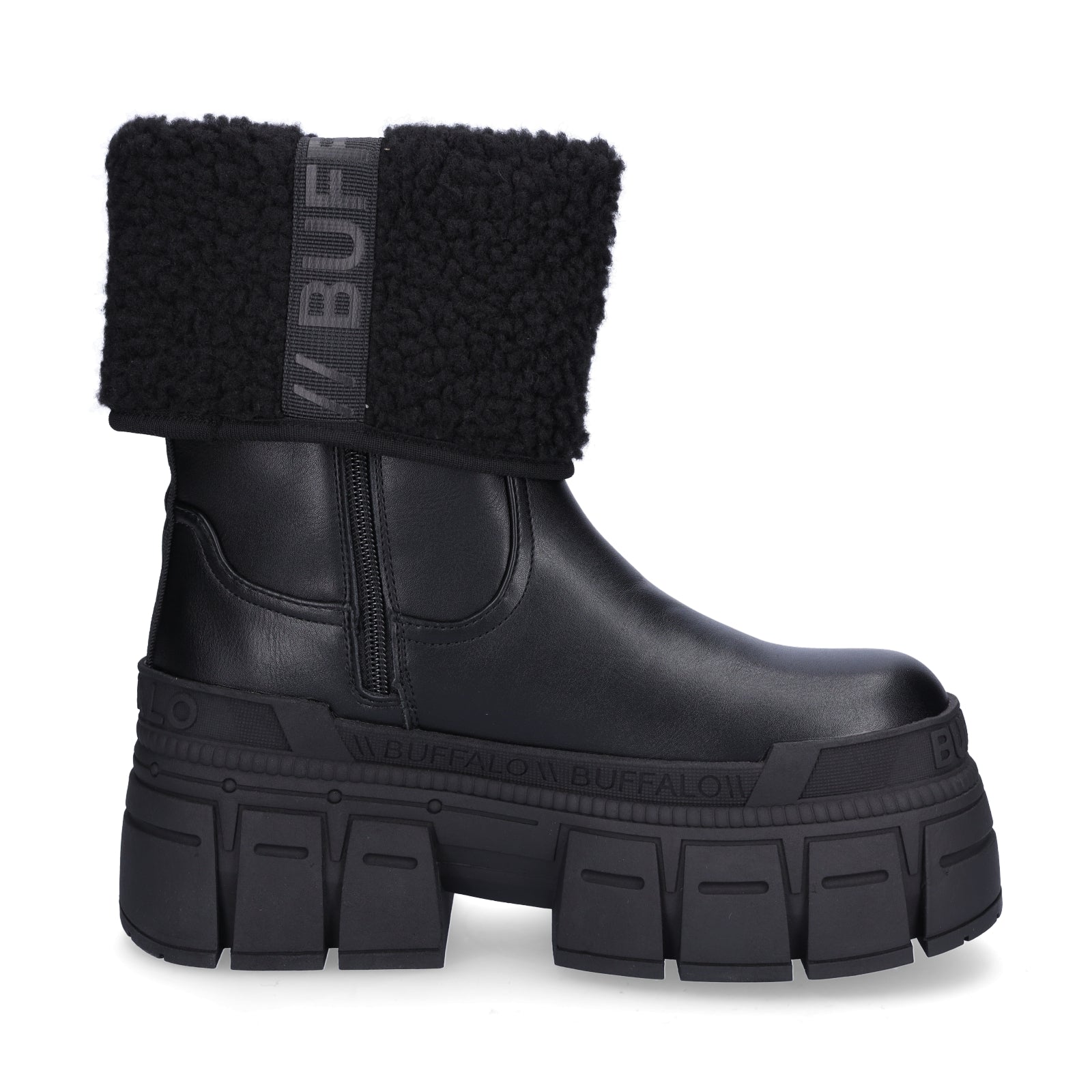 Buffalo Damen Boot Gospher Fold schwarz