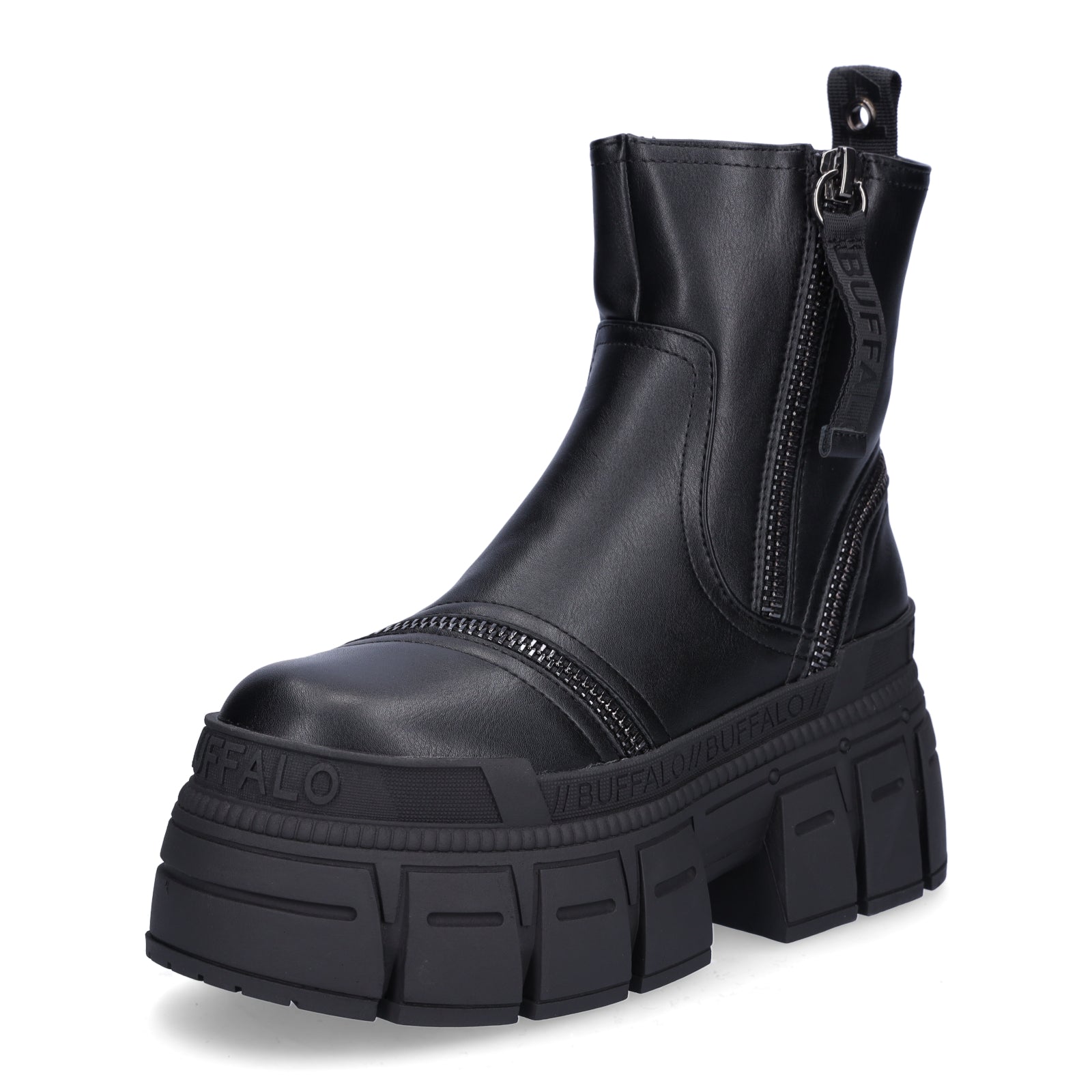 Buffalo Damen Boot Gospher Bootie Zip schwarz