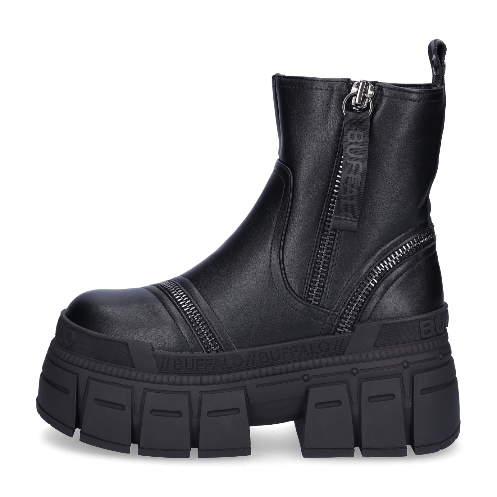Buffalo Damen Boot Gospher Bootie Zip schwarz