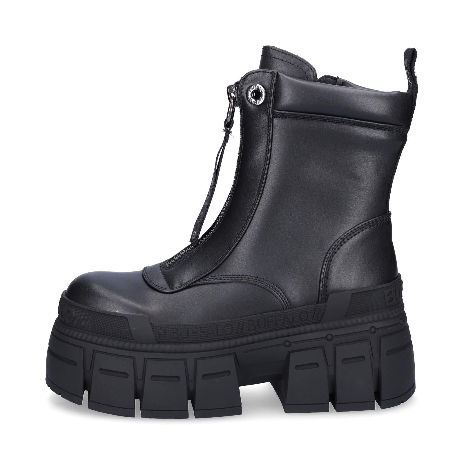 Buffalo Damen Boot Gospher Zip Boot schwarz