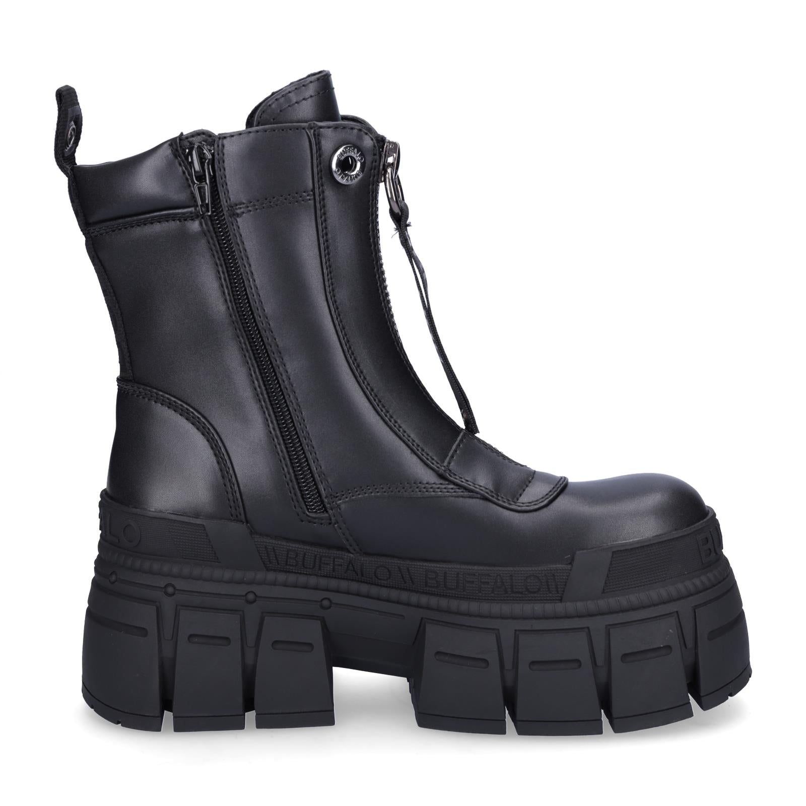 Buffalo Damen Boot Gospher Zip Boot schwarz