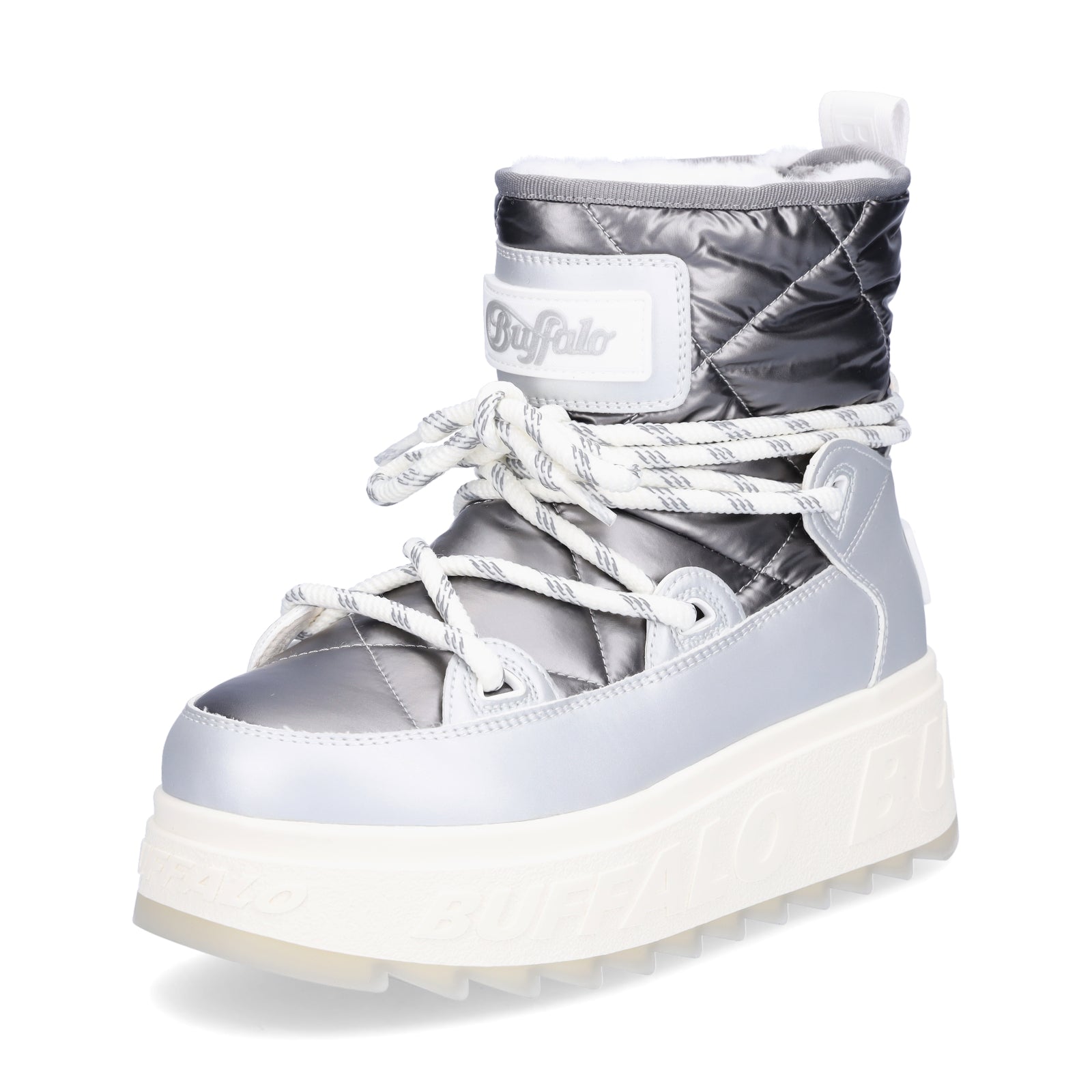 Buffalo Damen Moonboot Eliza Snow silber