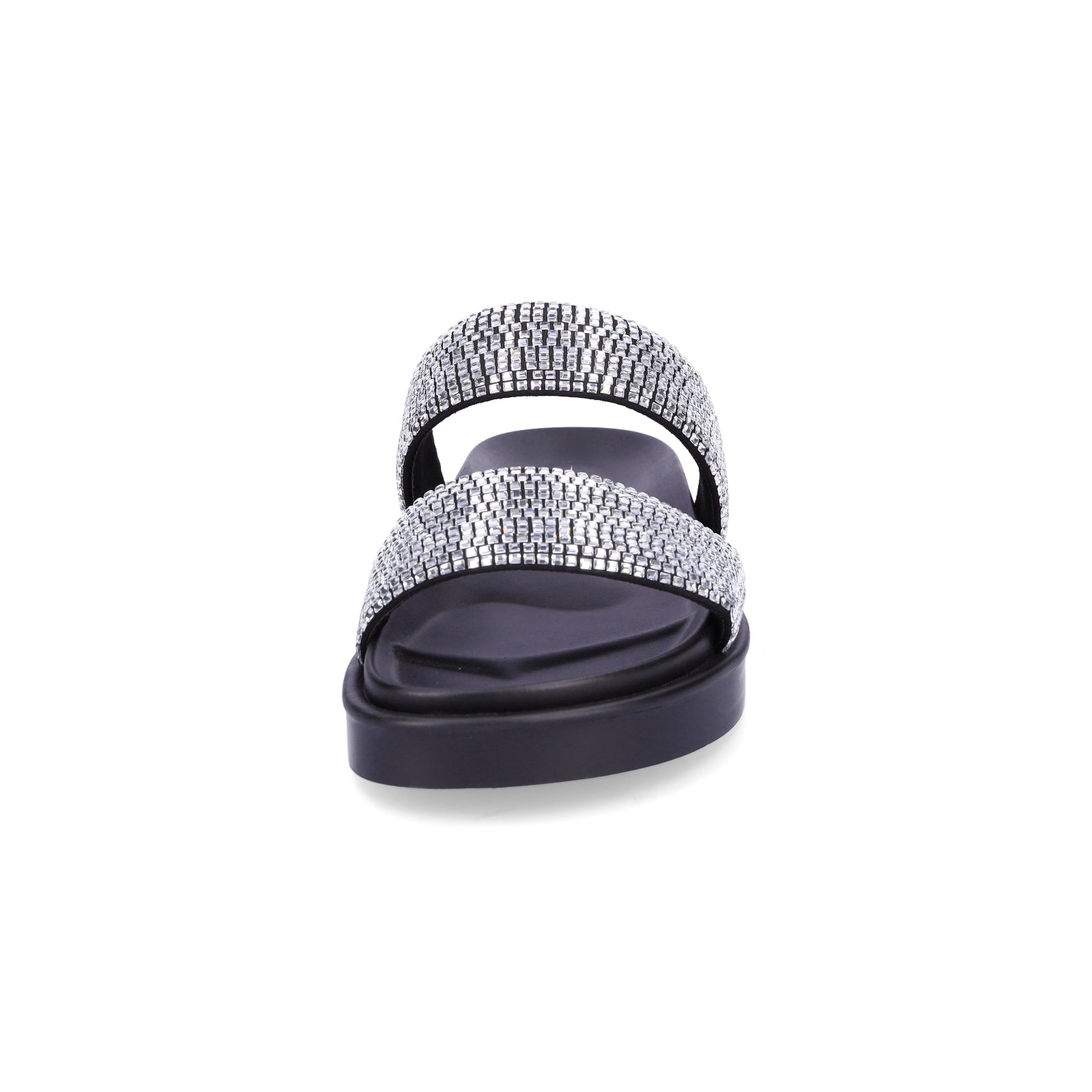 Buffalo Damen Pantolette Sol TSS Glam schwarz-silber